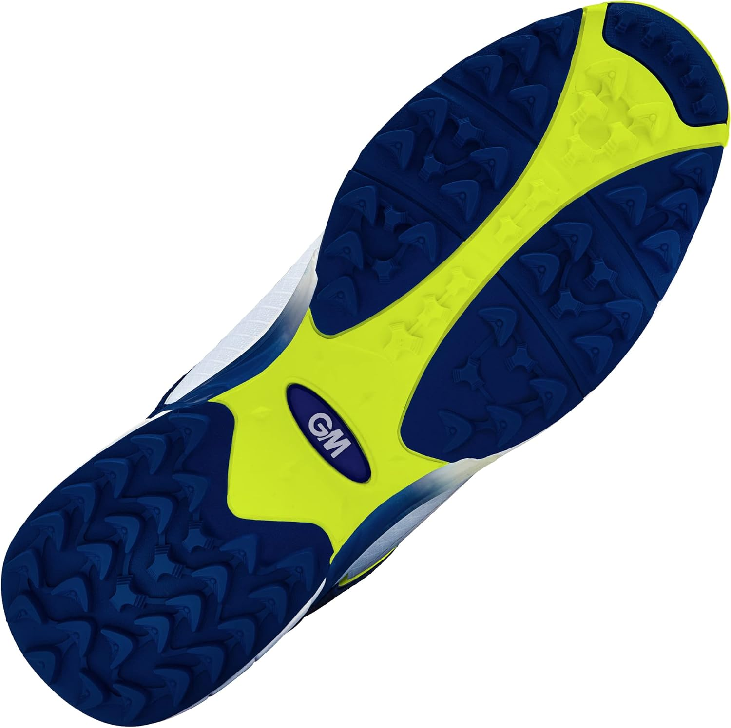 Gunn & Moore GM Rubber Cricket Shoes | All Rounder | Breathable Lightweight Seamless Engineered Knitted Mesh Upper | 2-Tone TPU Outsole | Available in Sizes UK Junior 1-6 and UK 7-13
