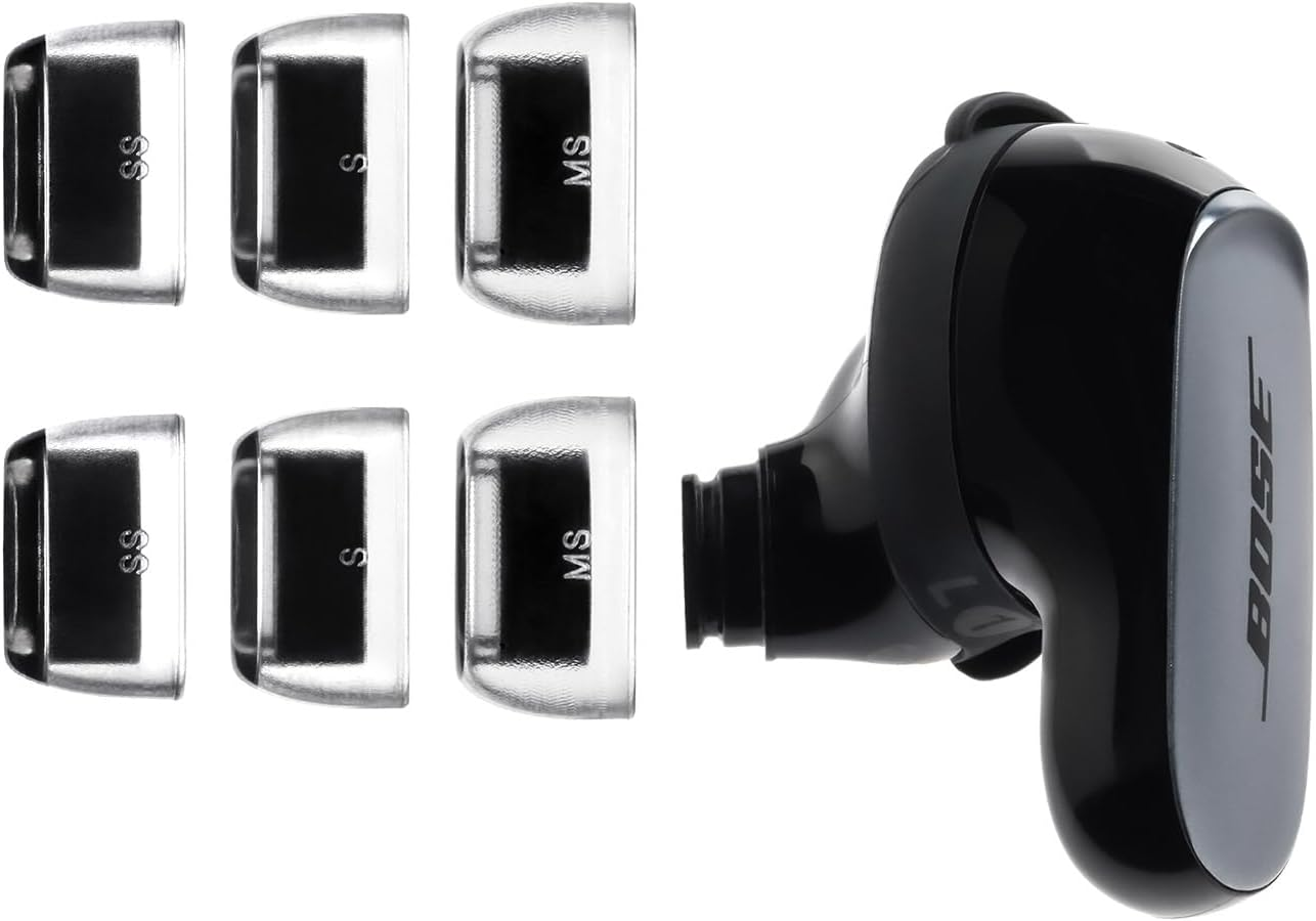 AZLA Sednaearfit Crystal for Bose Earbuds 3 Pair - Replacement Earbud Tips - Compatible with Bose Quietcomfort Ultra Earbuds, Bose QC Earbuds II (S Size Set) image number 1