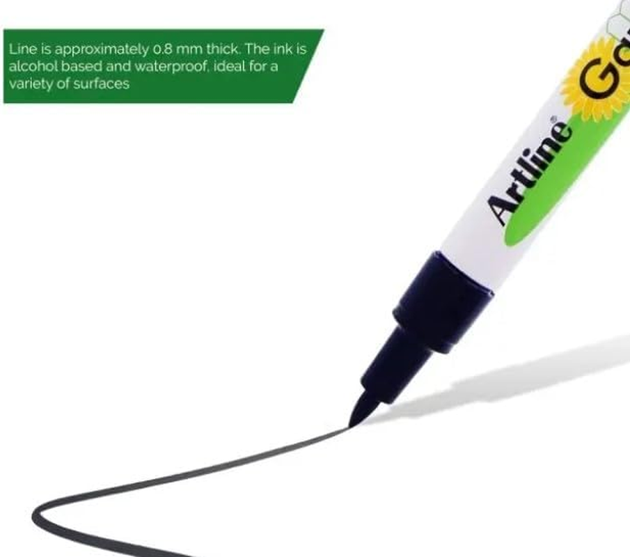 Artline Garden Marker EK-780 Waterproof Black Ink 0.8Mm Writes on All Surfaces image number 1