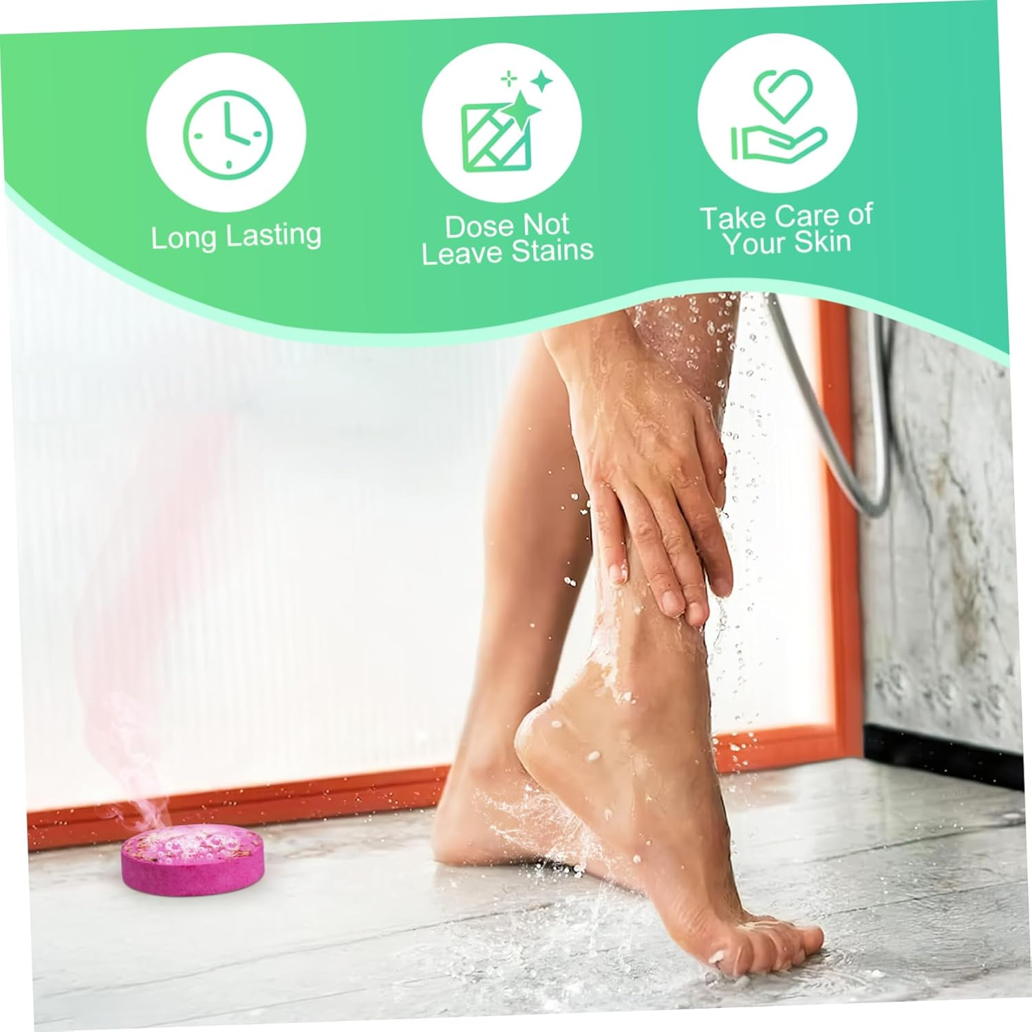 OHPHCALL Aromatherapy Shower Tablets Set of 8 30G Essential Oil Bath Tablets for Mood Relief Natural Scented Shower Steamers for Women Relaxation Spa and Home Use image number 5