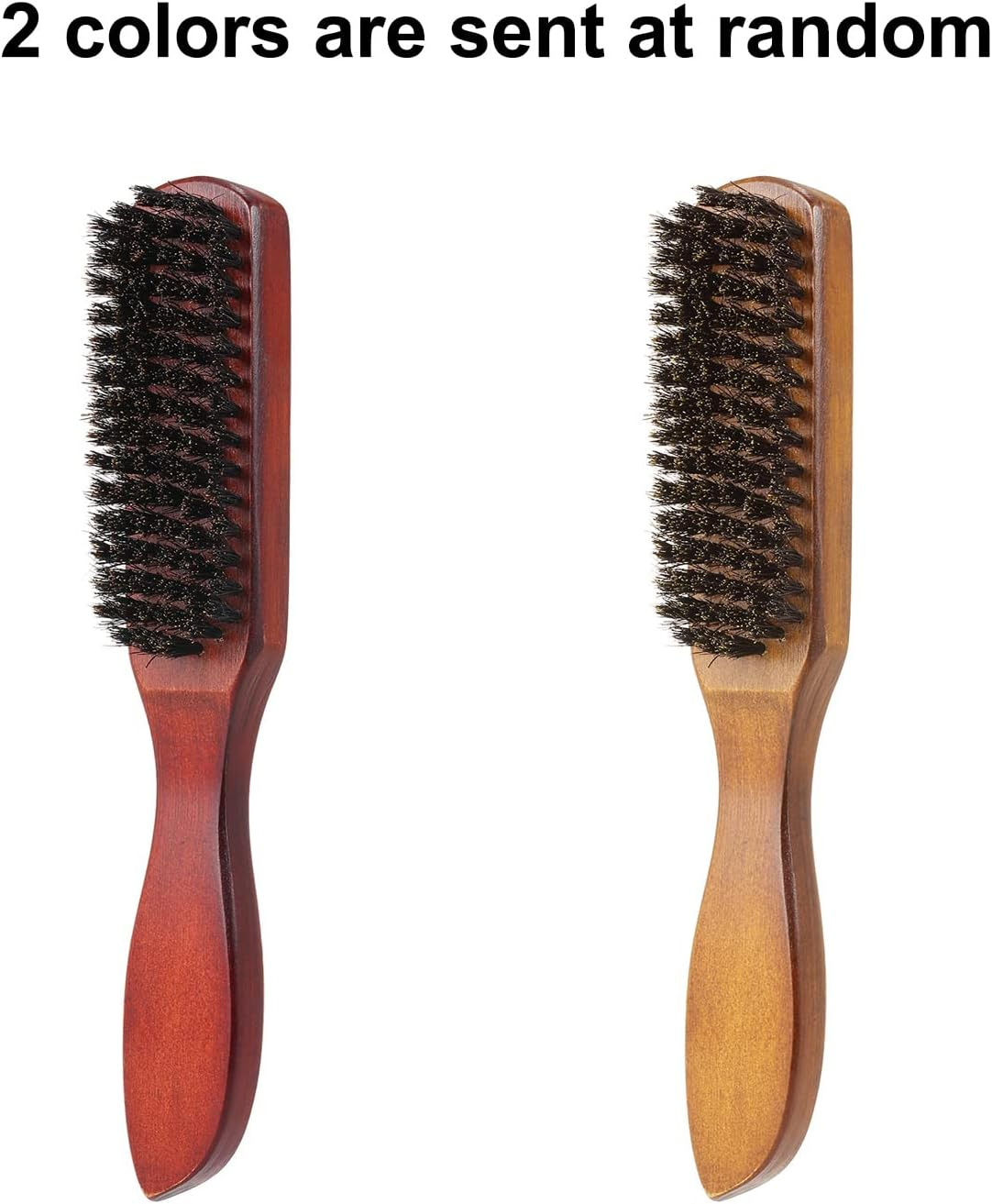 Tignapoo Hair Brush with Dense Bristles Hair Brushes for Women Beard Brushes for Men Massage Brush Wooden Handle for Thin Natural Soft Fine Hair