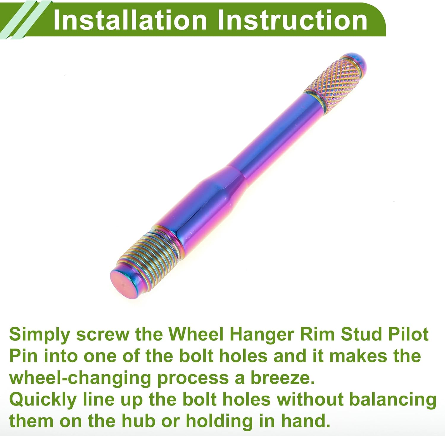 HOPESPANNER Universal M14 X 1.5 Wheel Alignment Pin Durable 120 Mm Rim Pin Pilot Pen Tyre Change Aid Tool Made of Stainless Steel Pack of 1 image number 4