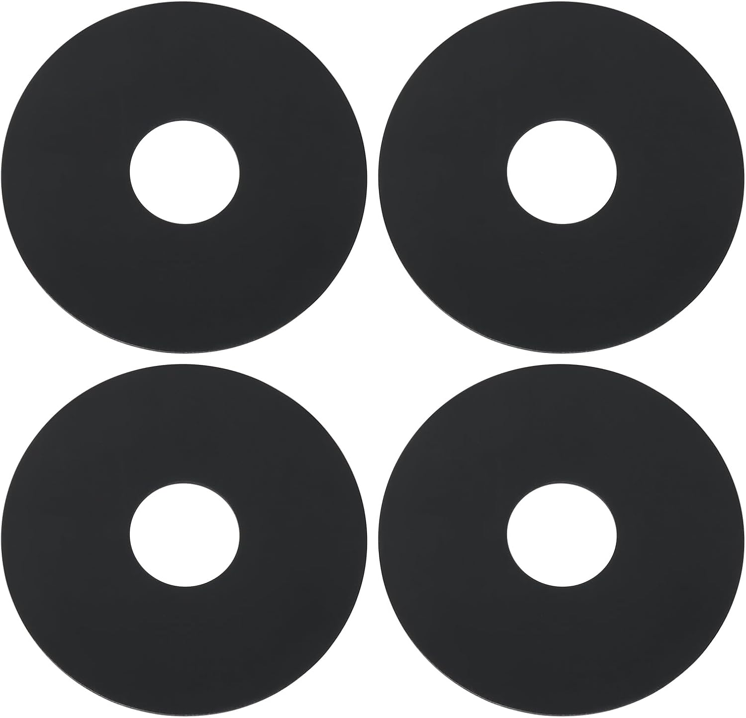 Ecsing 4Pcs Water Tank Sealing Gasket Embedded Water Tank Sealing Rubber Ring Compatible with Ideal Standard Cistern 74X22X2Mm Black image number 1