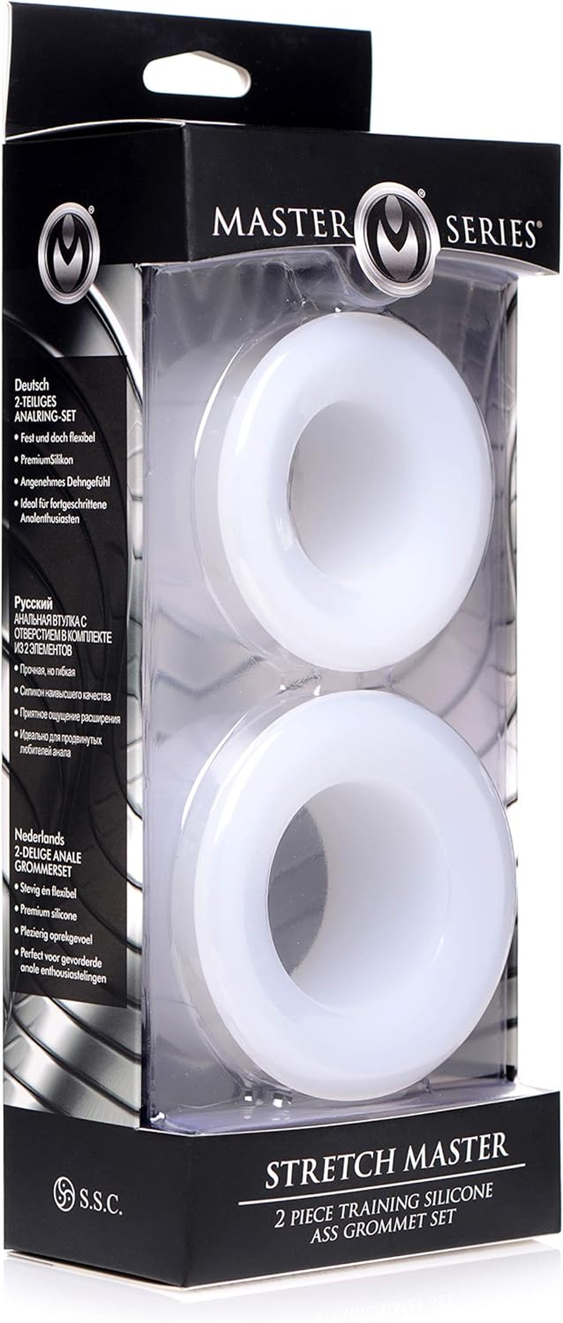 Master Series Stretch Master 2Piece Training Silicone Ass Grommet Set image number 2