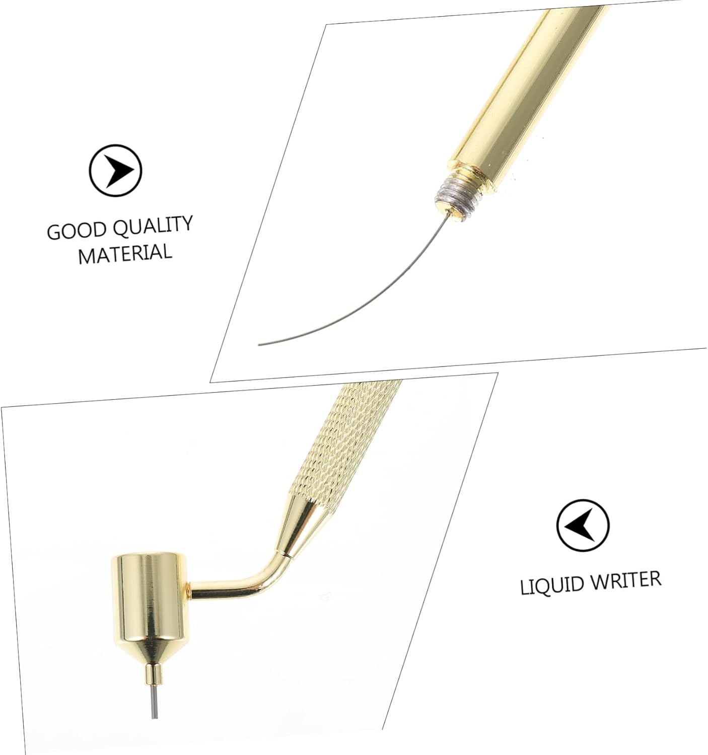 2Pcs Fluid Writer Pen Precision Touch up Paint Pen Paint Applicator for Tempera Inks Easy to Clean for Canvas image number 2