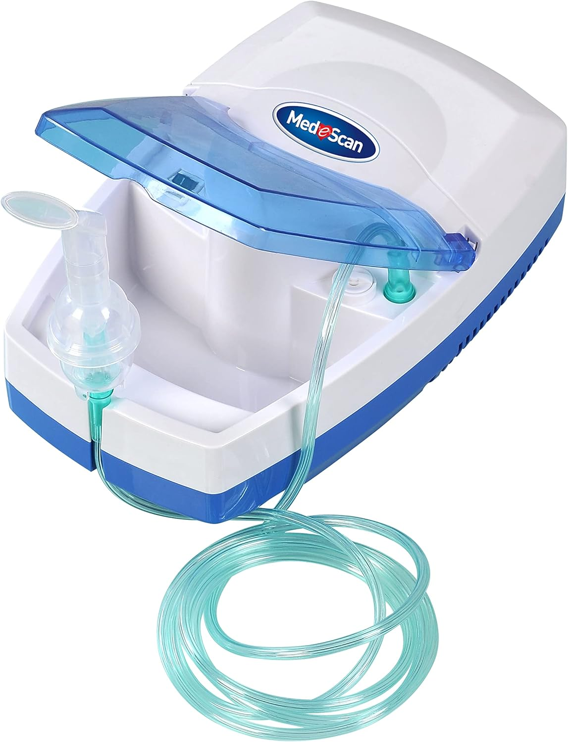Medescan Nebuliser for Adults & Kids &ndash; Portable, Lightweight, One-Button Mechanism &ndash; Complete Nebuliser Kit with Masks