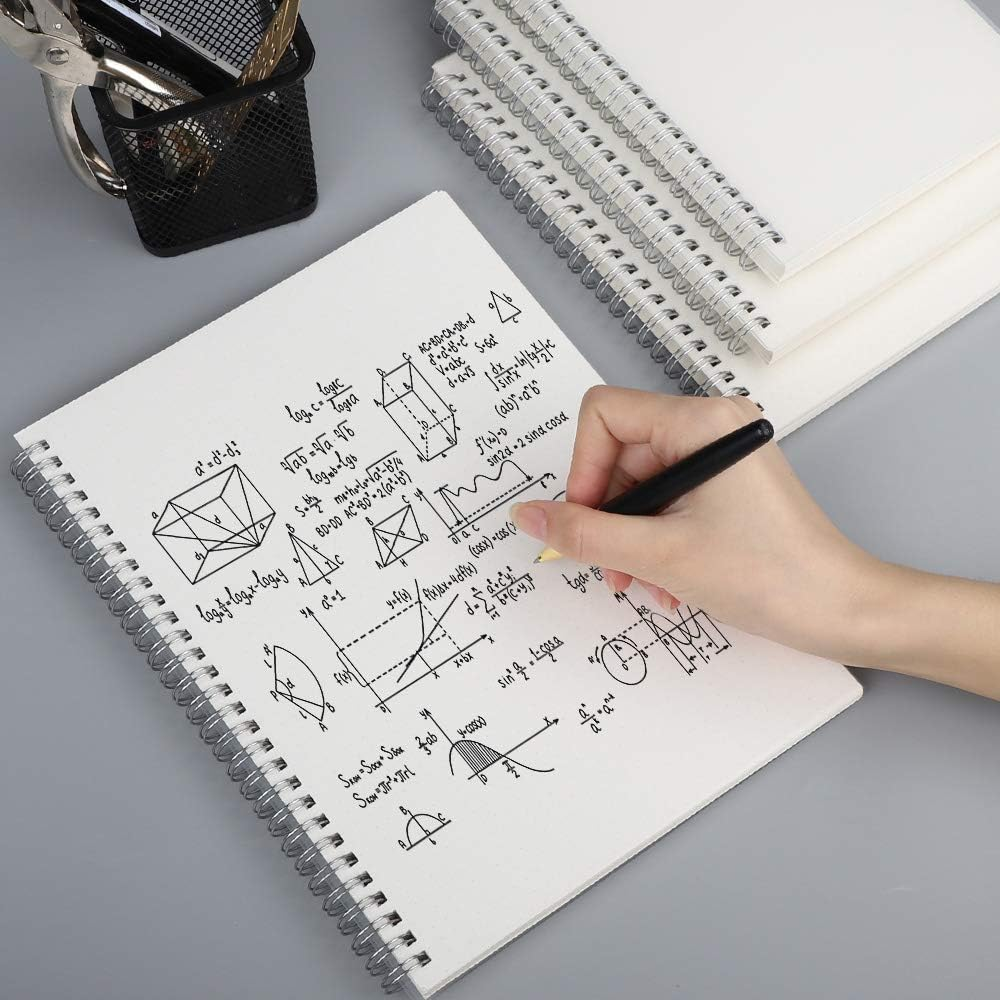 AHGXG (3-Pack) A5 Dotted Spiral Notebook, 5X8 Dot Grid Journal with 100 GSM Thick Paper for Bullet Journaling