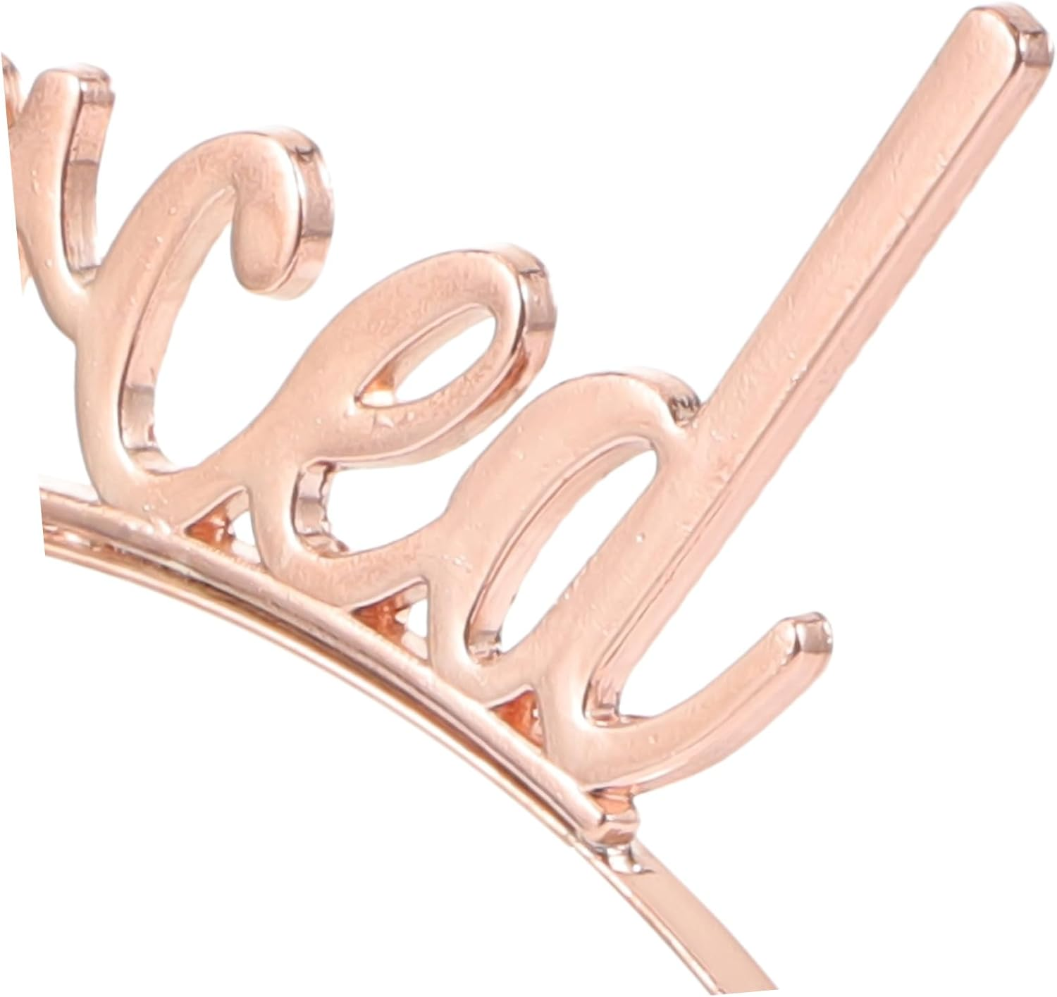 HONITANO Pack of 2 Divorced Party Hair Accessories Metal Headband with Letters Women'S Gold Rose Gold Lightweight Durable Accessory for Divorce Party and Festive Occasions image number 2