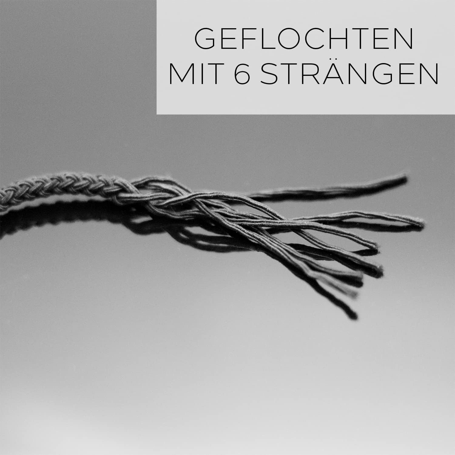 Reskthetic&reg; Hair Scrunchie - High-Quality Braided Hair Bobbles with Perfect Hold, Extremely Tear-Resistant Braid Elastics, Comfortable to the Hair (Brown) image number 3