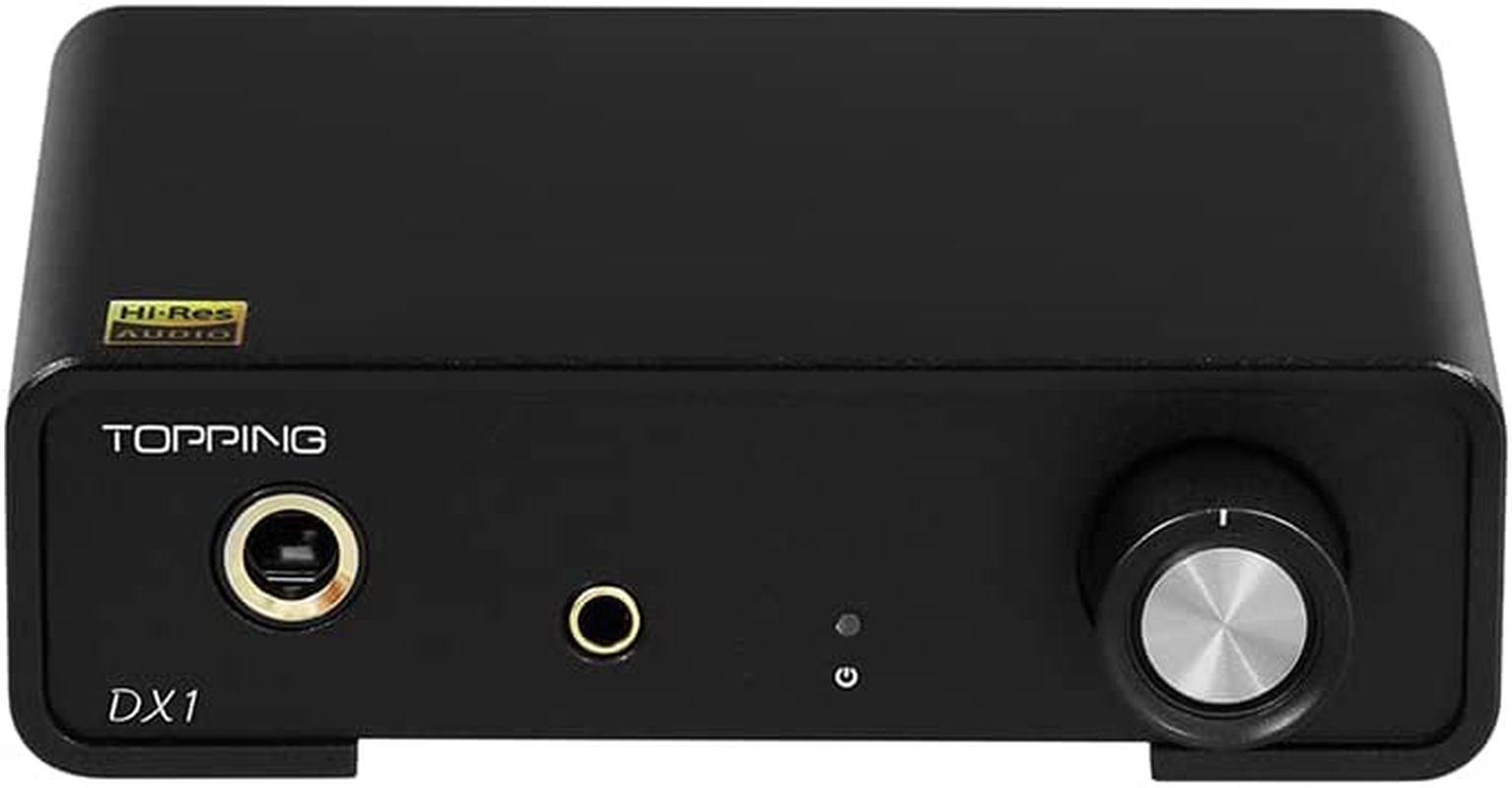 Topping DX1 Support up to DSD256 and PCM384 THD+N<0.0002% XMOS XU208 Newest AK4493S 2 Gain Settings Hi-Res Audio DAC & Headphone Amplifier(Black) image number 1