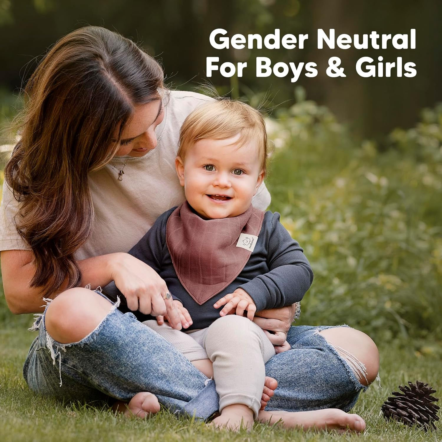 8-Pack Muslin Bibs, Baby Bibs for Boys, Girls - Bandana Bibs, Muslin Baby Bibs, Baby Girl Bibs, Baby Boy Bibs image number 1