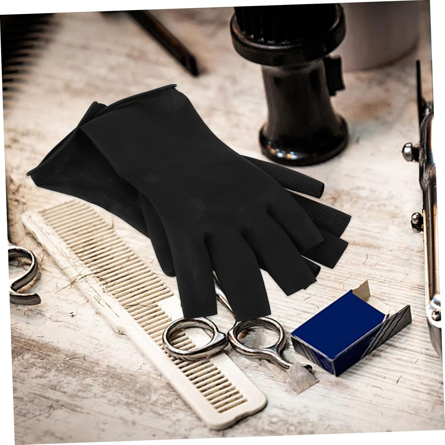 Gogogmee Hair Dyeing Gloves Salon Rubber Gloves Comfort Fit for Hair Wash Accessories image number 4