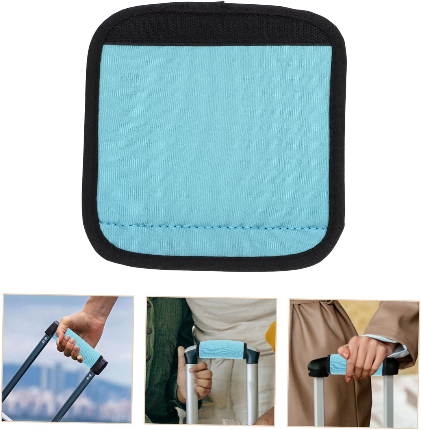 LALADEFIEE Protective Suitcase Handle Wrap Sturdy Bag Handle Cover Neoprene Grip for Heavy Luggage image number 4