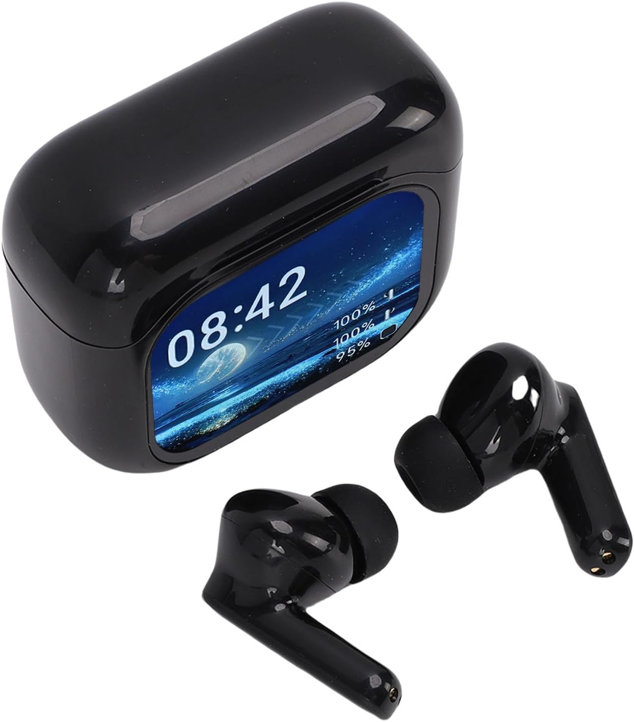 Yechiry AI Translation Earbuds Real Time, 164 Language Translator Earbuds with 7 Translation Modes, 3-In-1 5.4 Touch Screen Translator Headphones for Travel, Business image number 4