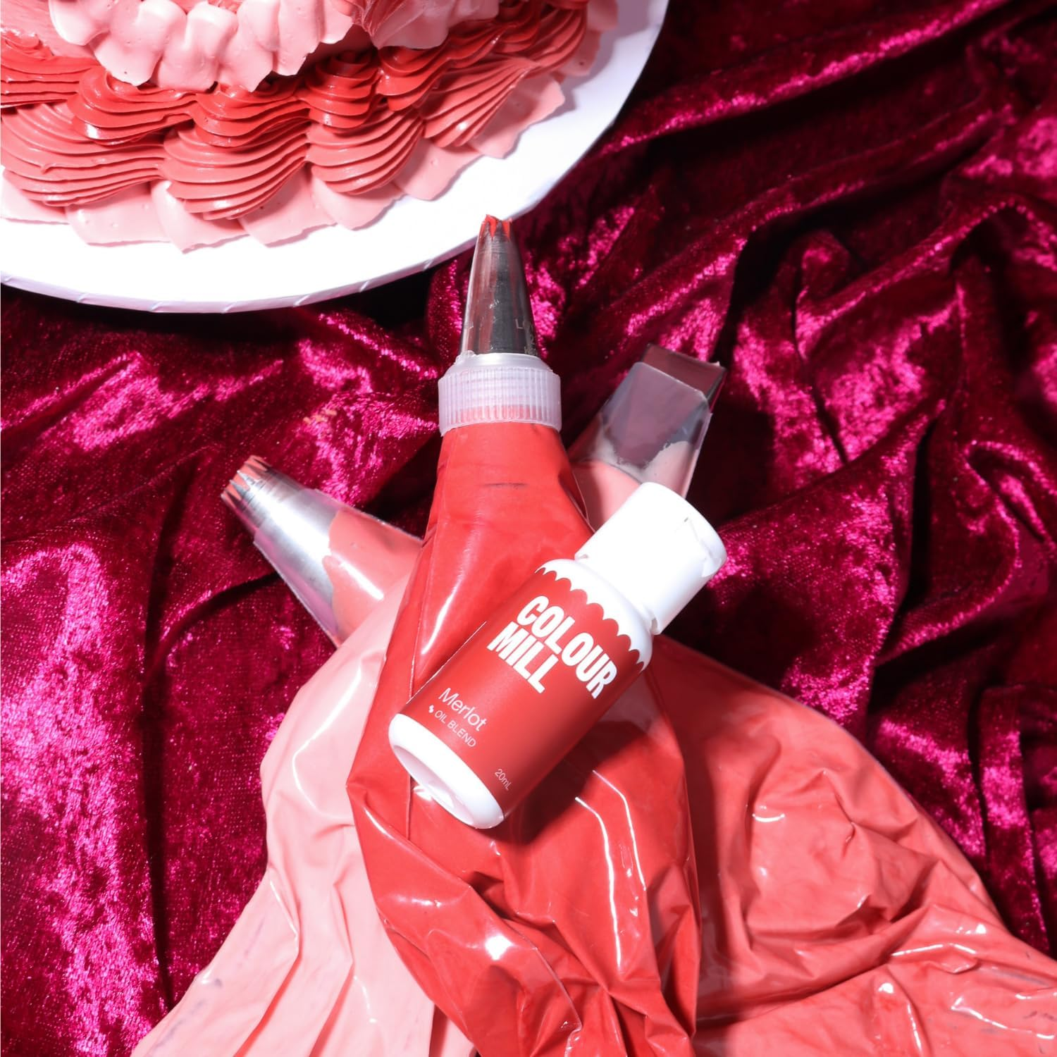 Colour Mill Oil-Based Food Coloring, 20 Milliliters Merlot image number 1