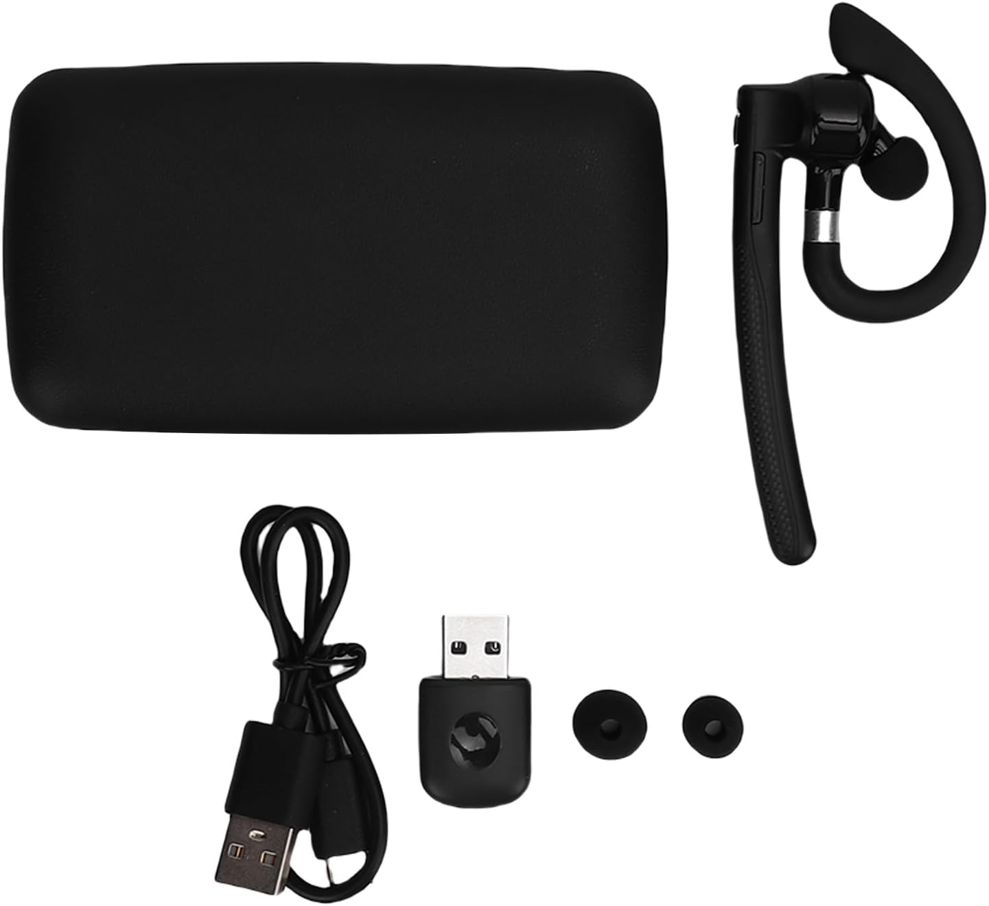 Asixxsix Headset, AI Earbud with 144 Languages Translation 2 Mic ENC Noise Cancelling, 6H Talk Time 500Mah Charging Case LED Display, for Trucker Business Travel PC Laptop image number 3