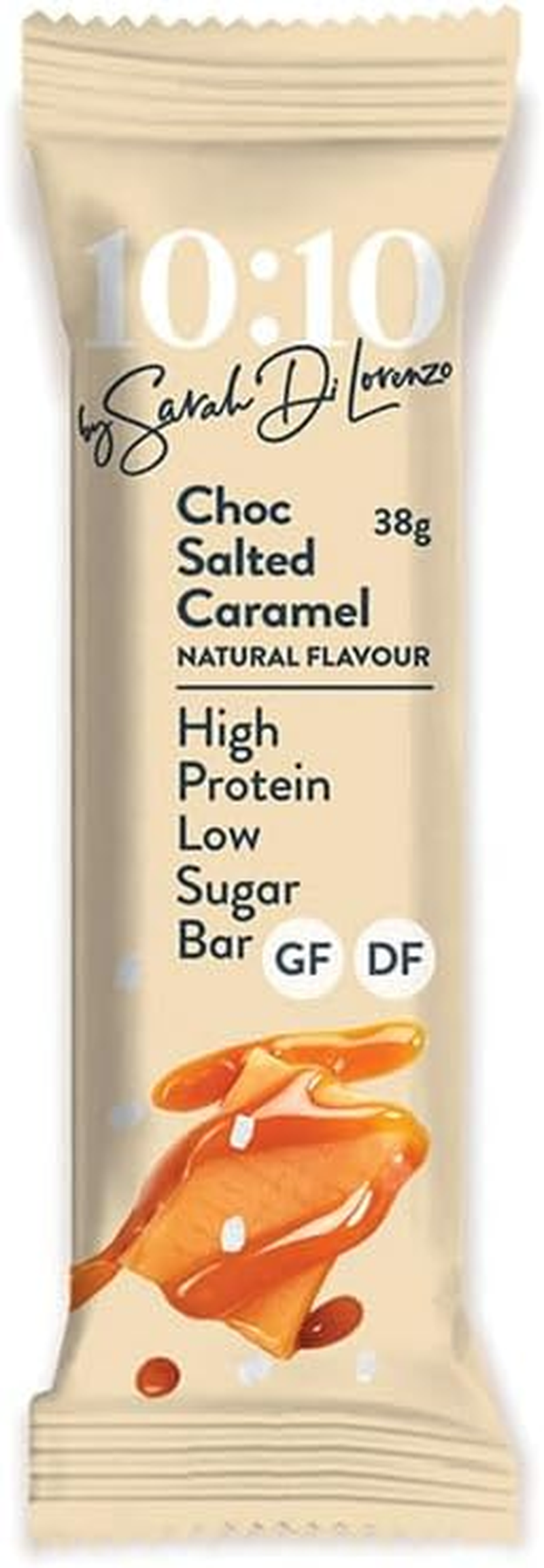 10:10 by Sarah Di Lorenzo Protein Snack Bar - DF Choc Salted Caramel 38G
