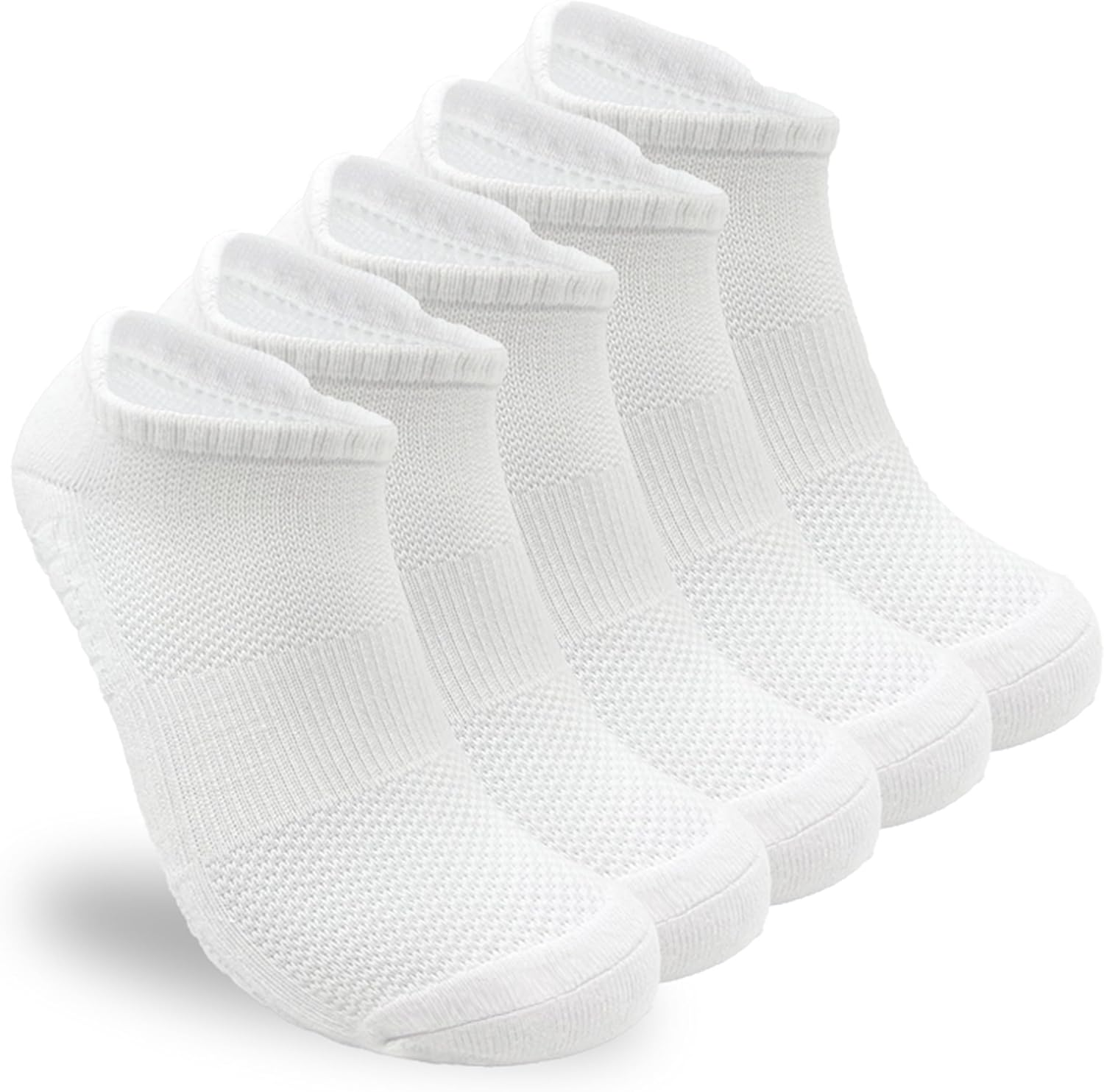 Hycome 5Pairs Women Men Sport Running Ankle Socks with Cushion Low Cut Athletic Sport Socks image number 5
