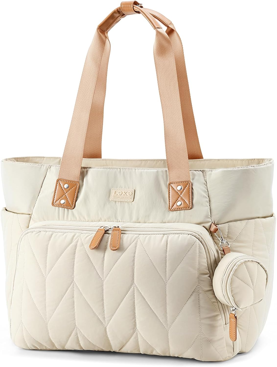 Lekesky Changing Bag with Dummy Bag and Changing Mat, Large Travel Nappy Bag for Mum and Dad, Multifunctional Baby Bag for Boys and Girls