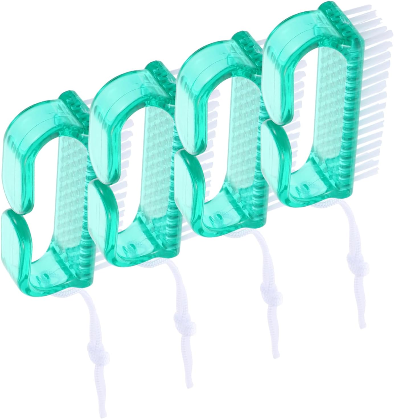 Didiseaon 4 Pcs Nail Cleaning Brush Durable Nail Scrub Brush for Fingernail Toenail Care for Home Travel Use Safe Cleaning Tool image number 3