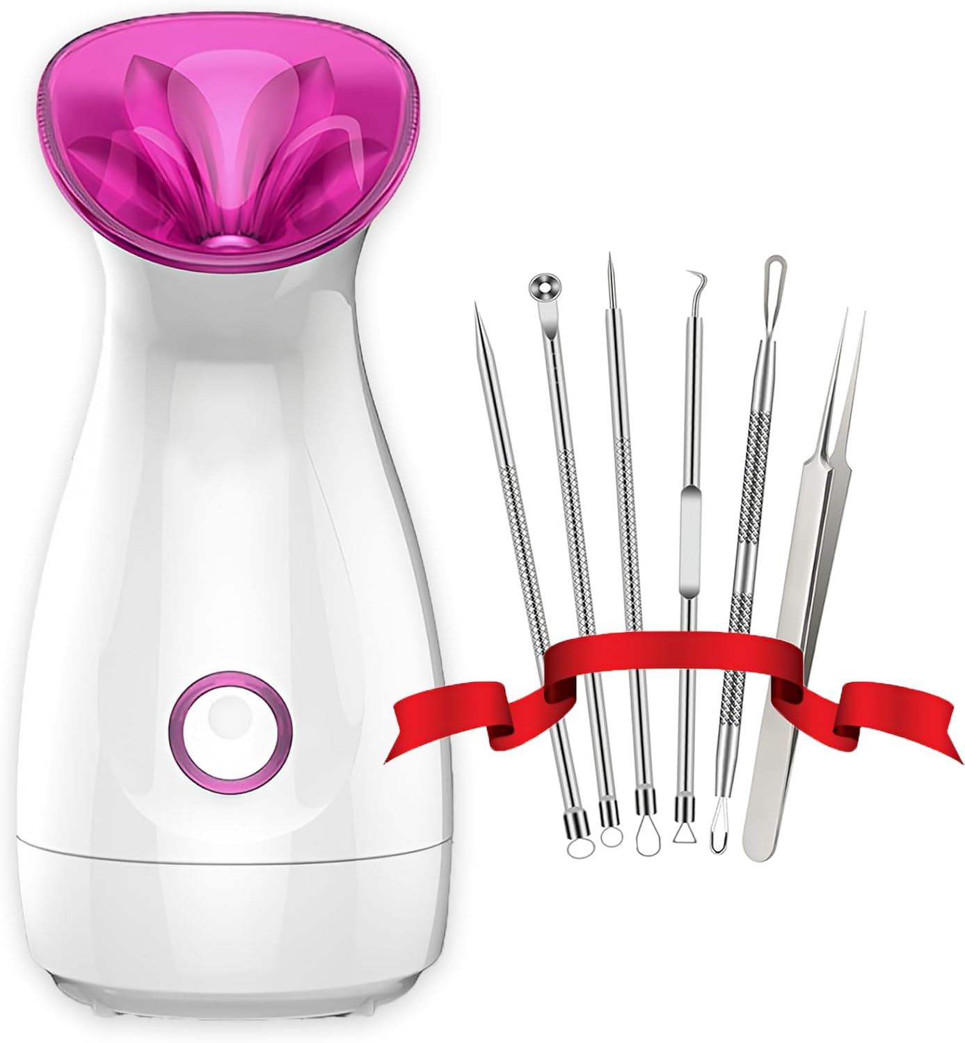 SIMTWO Facial Steamer, Nano Ionic Face Steamer for Facial Deep Cleansing, Warm Mist Facial Steamer Humidifier for Home Facial Sauna Spa, 70Ml Capacity, 15Min Running Time image number 2