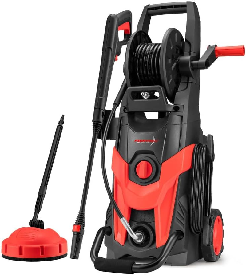 Fieryred High Pressure Washer 4200PSI, 2700W with Turbo/Spray Nozzle, Lance, Detergent Bottle, Brush, Rotary Surface Cleaner, 5M Hose, Electric Pressure Cleaner for Cleaning Patios, Cars, Homes