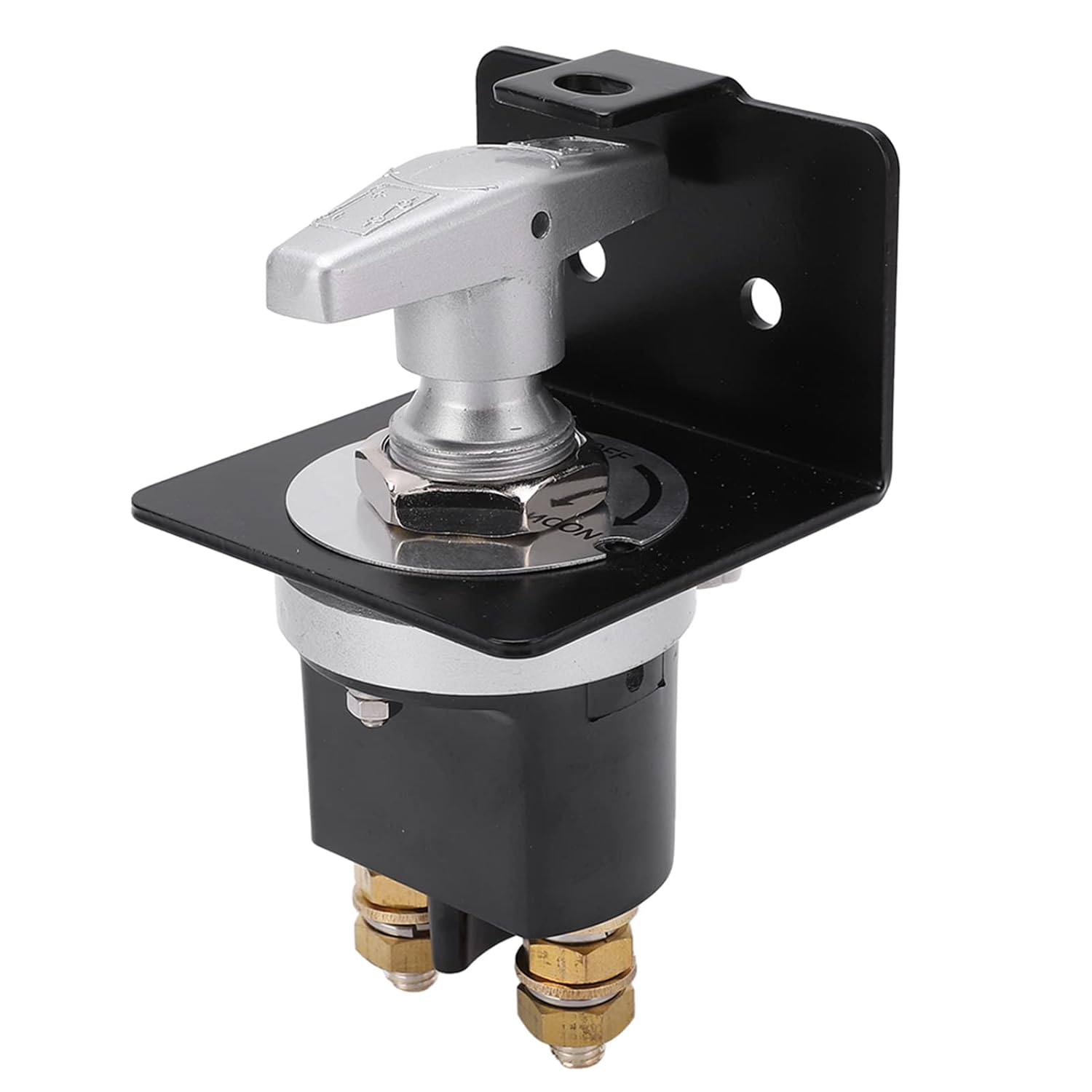 Battery Switch Disconnect Isolator Battery Power Cutoff Master Switch with Lockout Plate 12V 500A for Marine, Boat, Car, Auto, RV, Vehicle, On/Off, Waterproof image number 1