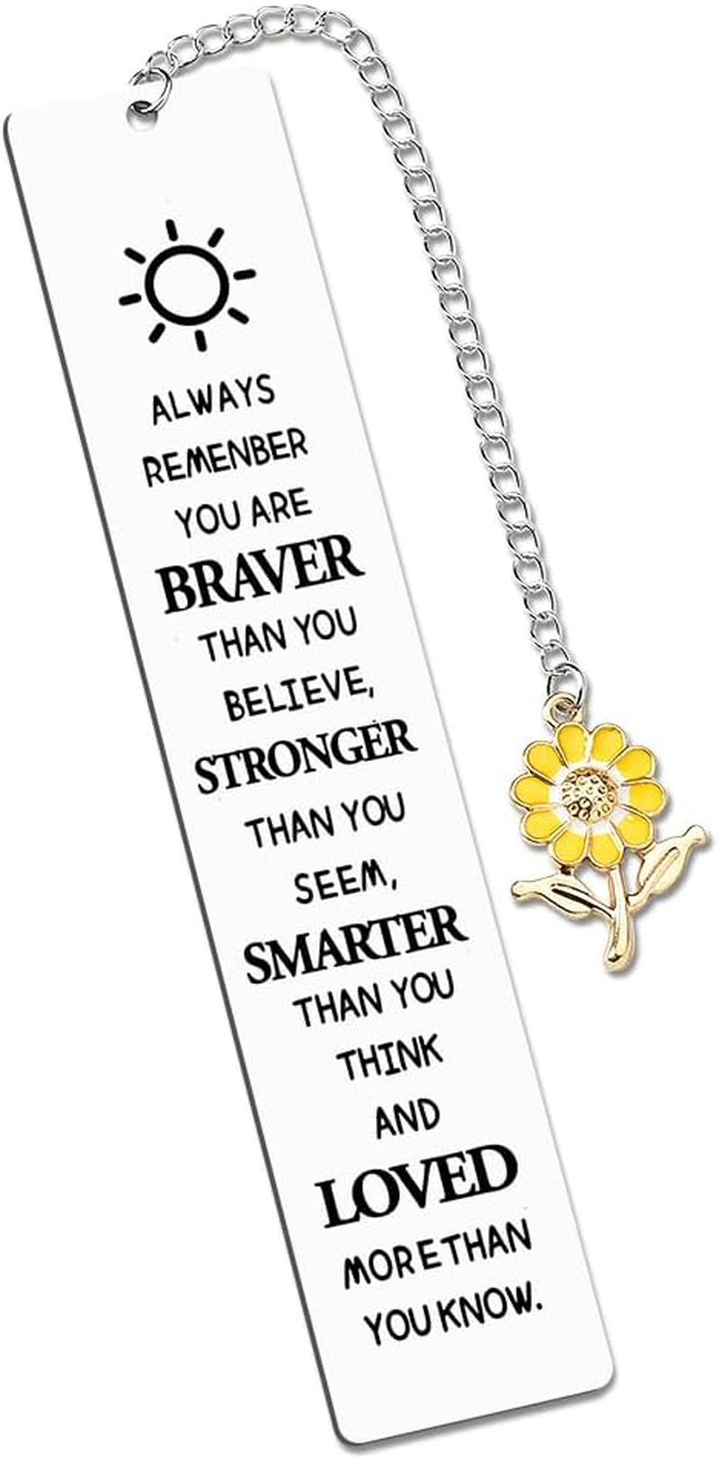 Motivational Gifts Bookmark for Women Girls Inspirational Gifts for Daughter Son Students Encouragement Gifts for Women Bookmark for Book Lovers Readers Birthday Christmas Gifts for Kids Best Friend image number 1