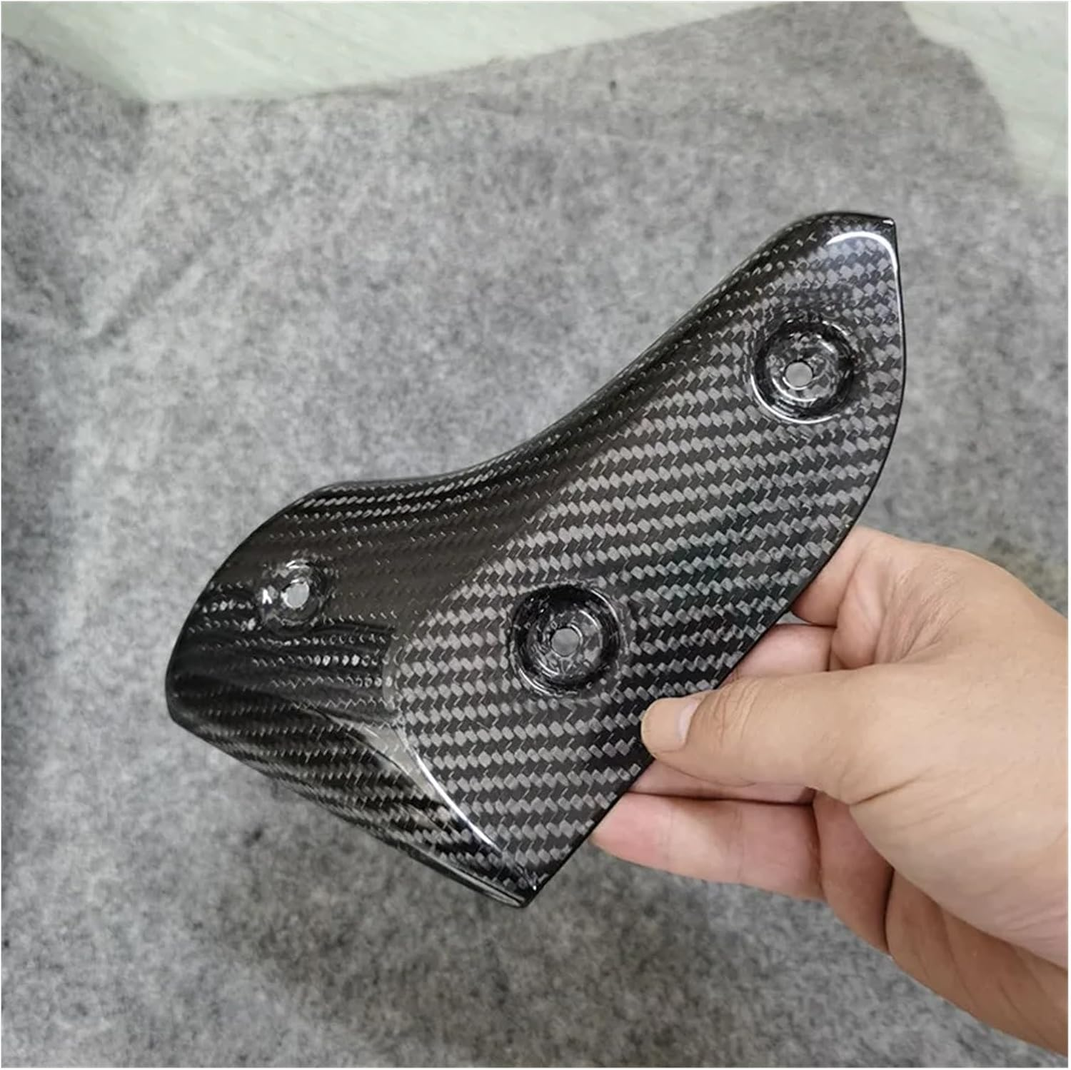 For TMAX 560 Motorcycle Accessories Parts Exhaust Cover Guard Real Quality Carbon Fiber TMAX560 Refit image number 2