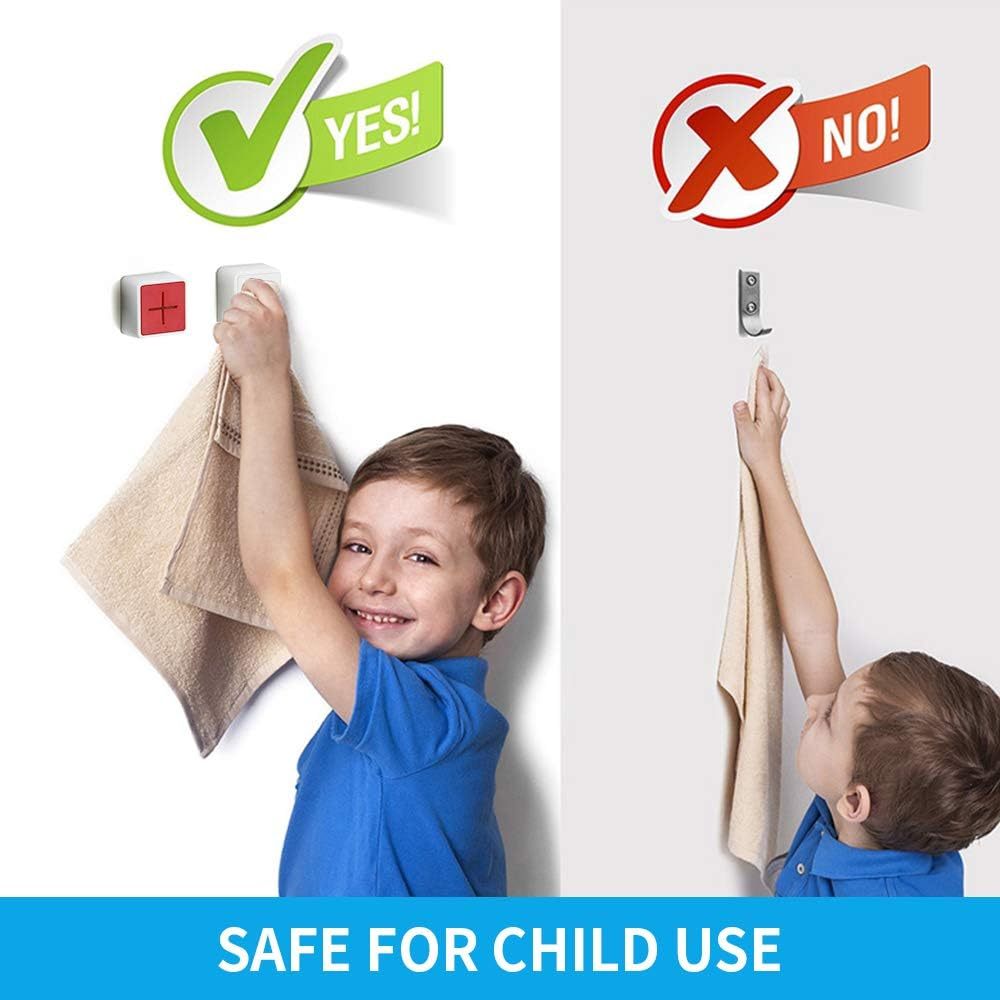 KAIYING Kitchen Towel Hook, Self Adhesive Dish Towel Holder for Kitchen Cabinet Door, Push Towels Holder Wall Mounted for Bathroom and Home, No Drilling (3 Pack_White & Gray) image number 3