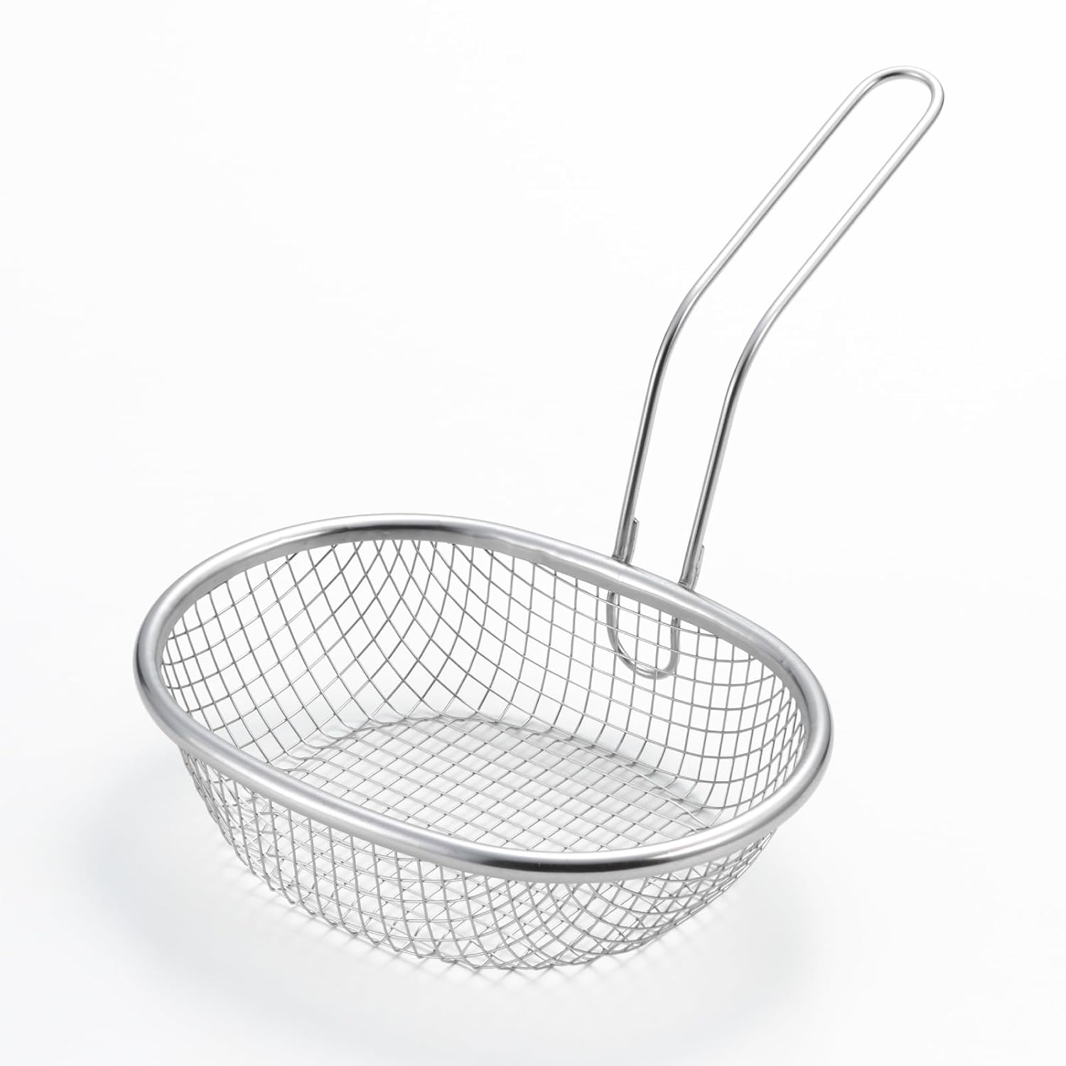 Yoshikawa Aikata 2609378 PD3028 Stainless Steel Fried Colander, Easy to Scoop, Oval Shape, Easy to Clean, Durable Mesh, Made in Japan, Dishwasher Safe, Aikata image number 4