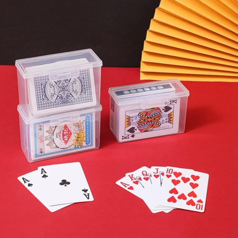 DACUAN 8 Boxes Poker Storage Box, Clear Game Card Case, image number 1