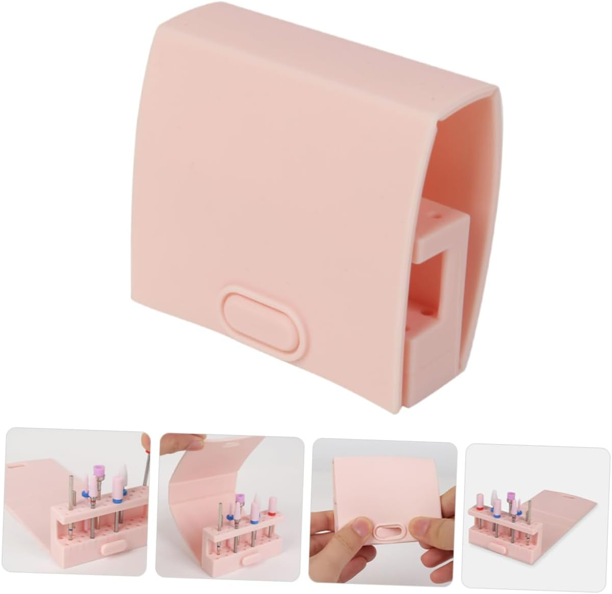 LOORGVEL Nail Drill Bit Holder Stand Nail Art Organizer Manicure for Home Salon image number 3