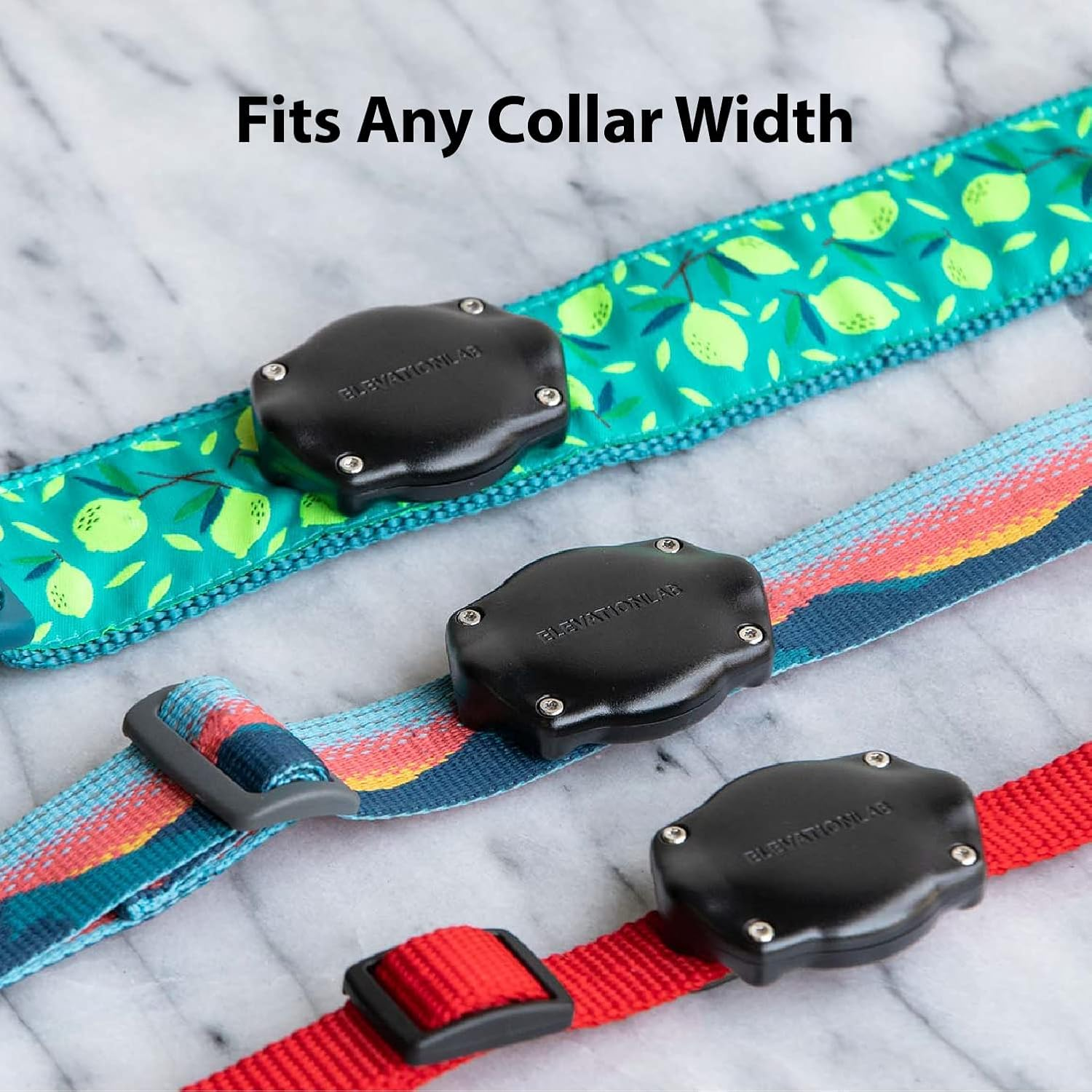 Elevation Lab Tagvault Pet (4 Pack) - the Original Airtag Dog Collar Waterproof Mount, Ultra-Durable, Fits All Width Collars |, Black image number 5