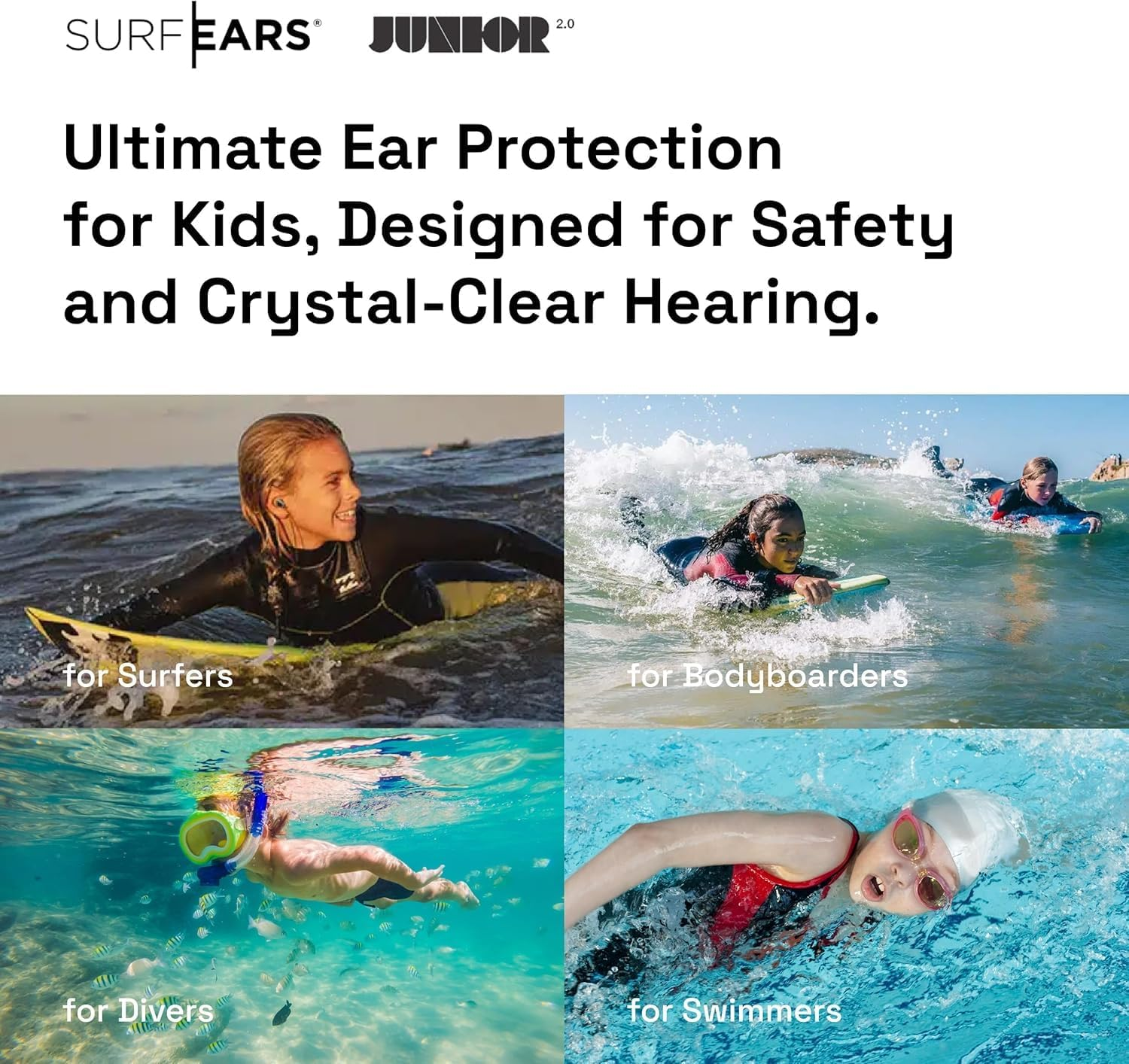 Surfears &ndash; Ear Plugs That Keep Water Out & Sound in &ndash; Surfing Ear Protection image number 2