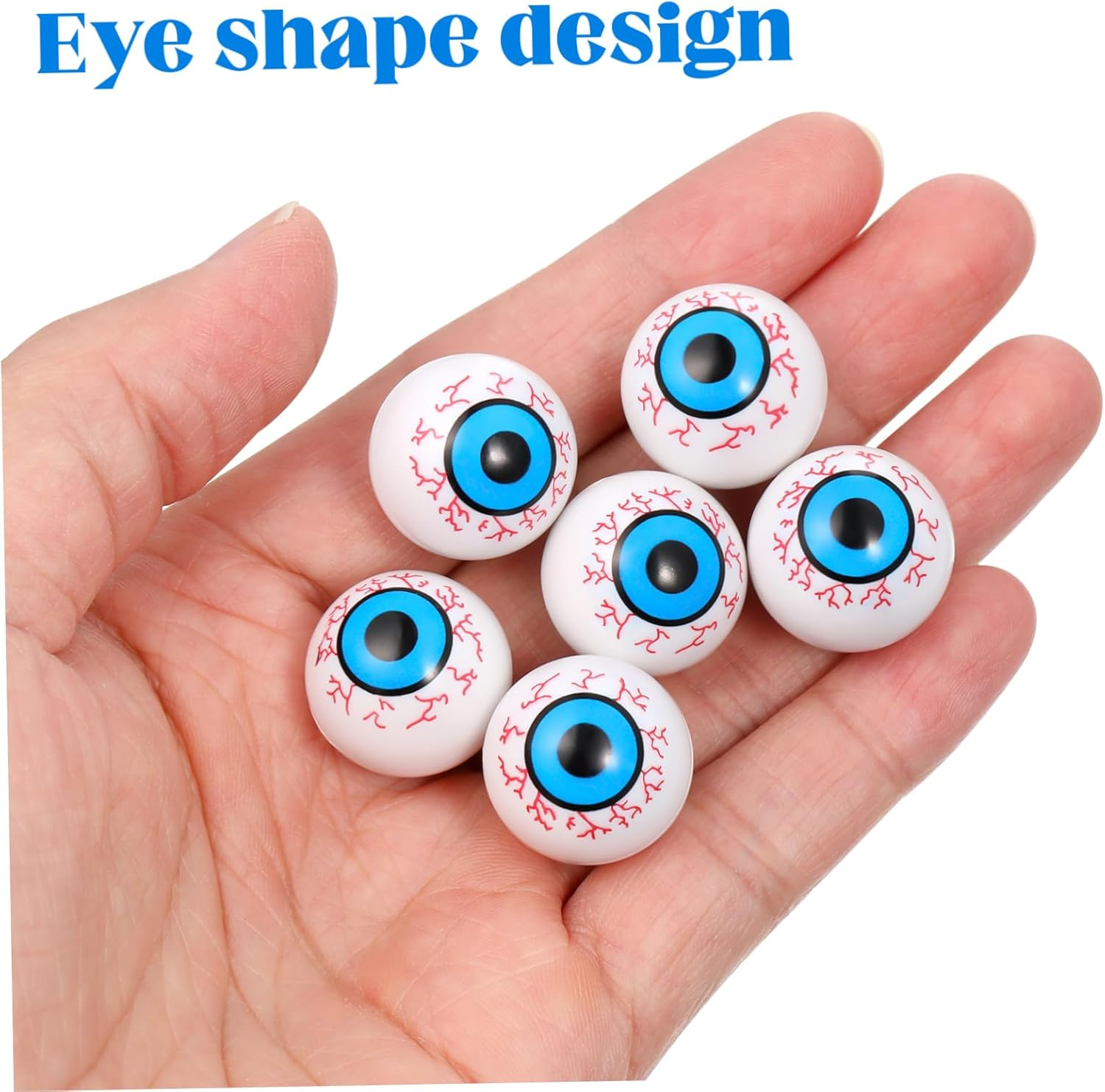 LIFKOME 24Pcs Car Tire Valve Caps Automotive Accessories Novelty Eyeball Valves Wheel Decorations image number 1