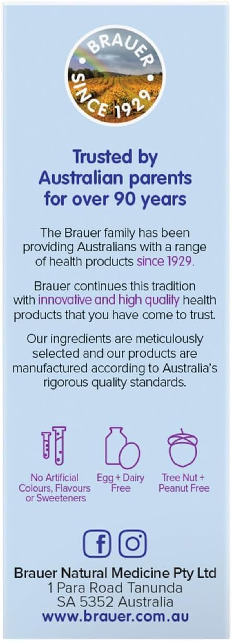 Brauer Baby & Child Immune Defence Probiotic Liquid 45 Ml &ndash; Three Bifidobacterium Strains for Infant Immune & Gut Health