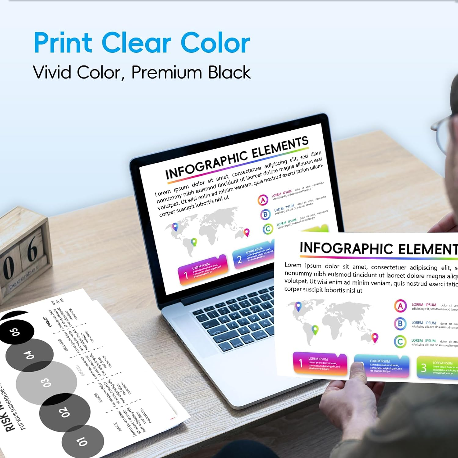 Fooylen 212XL Ink Cartridges 5-Pack Compatible for Epson XP-2100 XP-3100 XP-3105 XP-4100 Epson WF-2810 WF-2830 WF-2850 (2B/1C/1M/1Y) image number 4