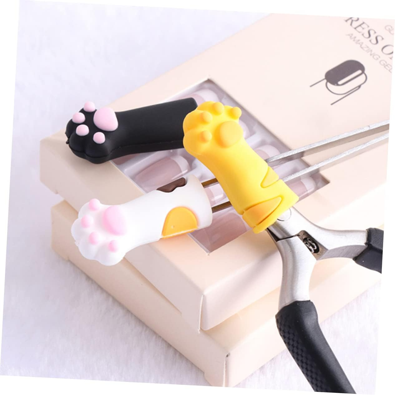 SHERCHPRY 9Pcs Nipper Cover Protective Sleeve for Nail Cuticle Scissors Material for Pedicure Tools and Pet Nail Care image number 2