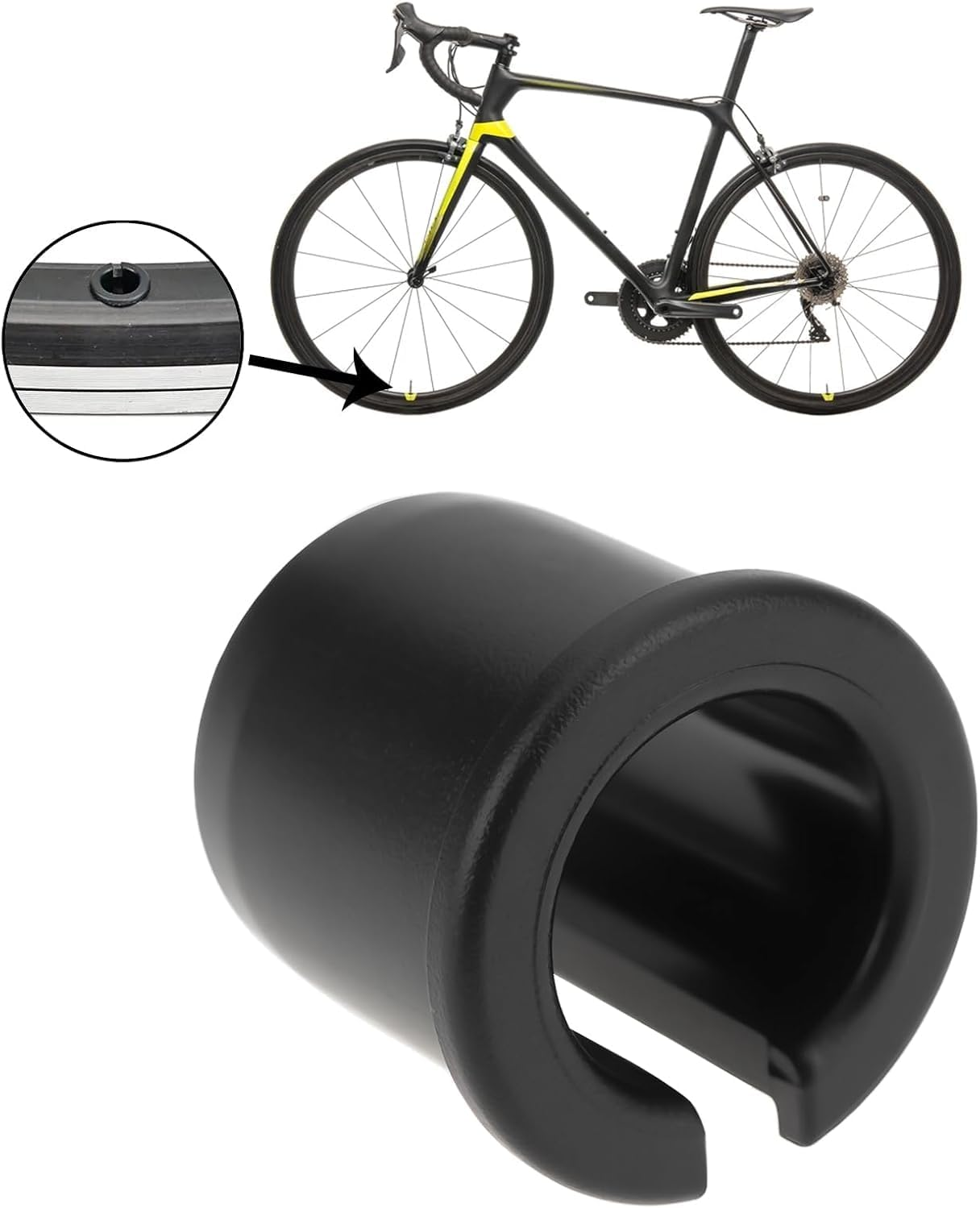 10Pcs Wezxrauo Bike Valve Adapters, Convert Schrader to Presta for Bicycle Tires, 8.5Mm to 6Mm Valve Hole Reducer for Rims, MTB Road Bike Valve Stem Converters image number 2