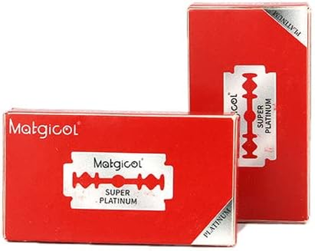 10-200 PCS Super Platinum Ultra Sharp Double Edge Cut Throat Barber Razor Blades- Precision Sharpness for Barbers & Home Shaving - Universal Compatibility image number 3