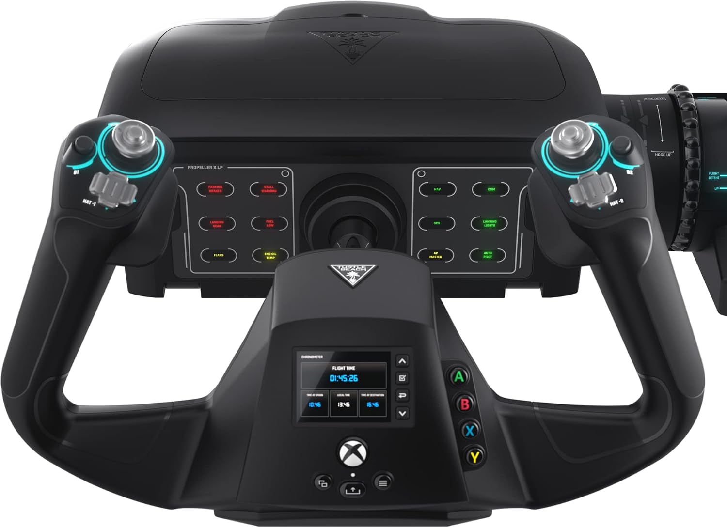 Turtle Beach Velocityone Flight Universal Control System - Xbox Series X & Xbox Series S, Xbox One & Windows &ndash; Yoke Handle, Throttle Quadrant, Trim Wheel & Rudder Controls image number 6