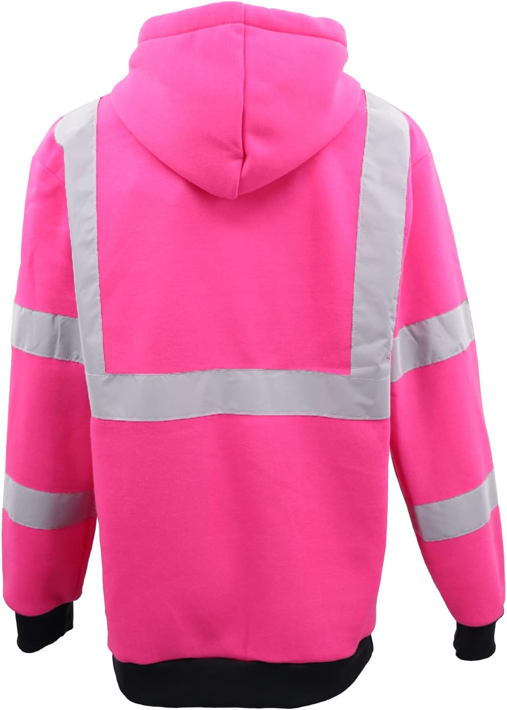 Zmart Australia HI VIS Hooded Safety Jumper Hoodie Sweatshirt Tradie Workwear Fleece Jacket Coat