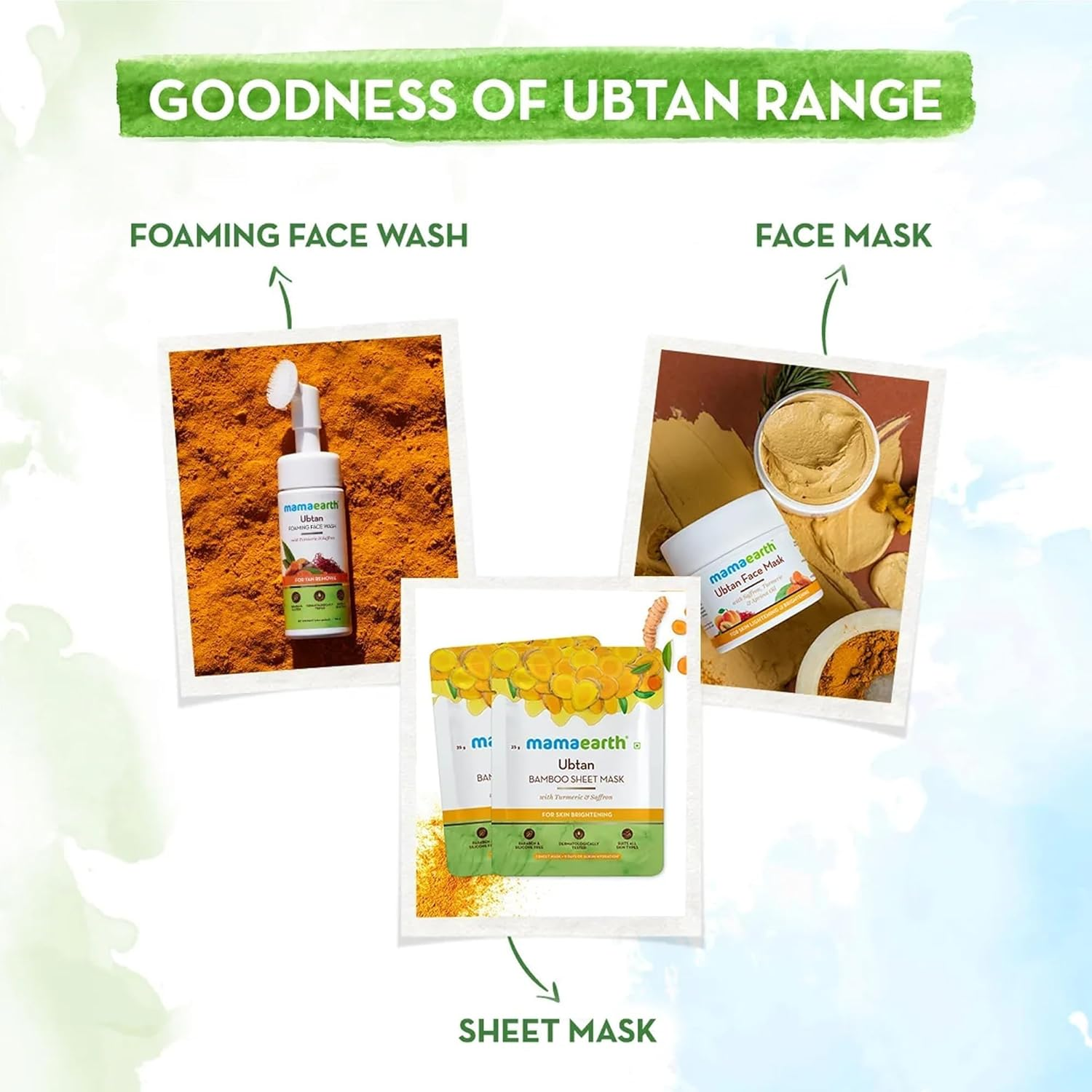 Mamaearth Ubtan Oil-Free Face Moisturizer with Turmeric & Saffron for Skin Brightening - 80 Ml image number 4