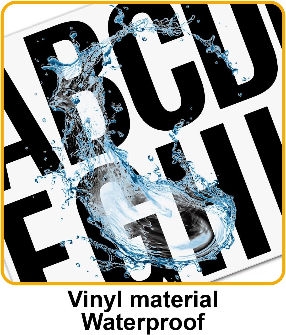 18 Sheets Self Adhesive Vinyl Letters Numbers Kit, Mailbox Numbers Sticker for Mailbox, Signs, Window, Door, Cars, Trucks, Home, Business, Address Number, Lockers (Black, 5 Inch)