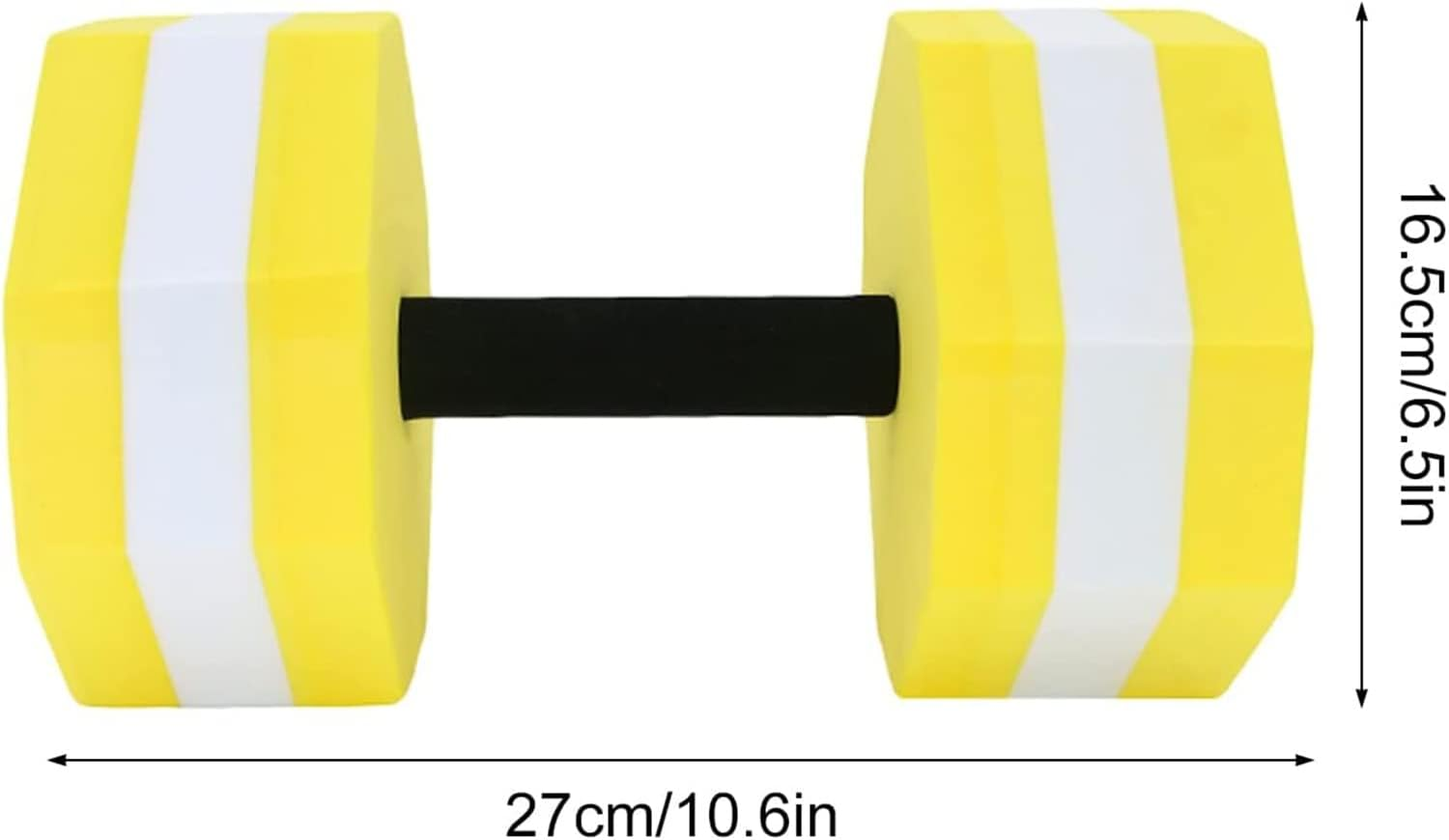 Aquatic Dumbbells,2 PCS Sports Aquatic Exercise Dumbbells Aqua Fitness Barbells Exercise Hand Bars Water Aerobics Workouts Lightweight Resistance Aquatic Dumbbell Pool Barbells for Swimming image number 2