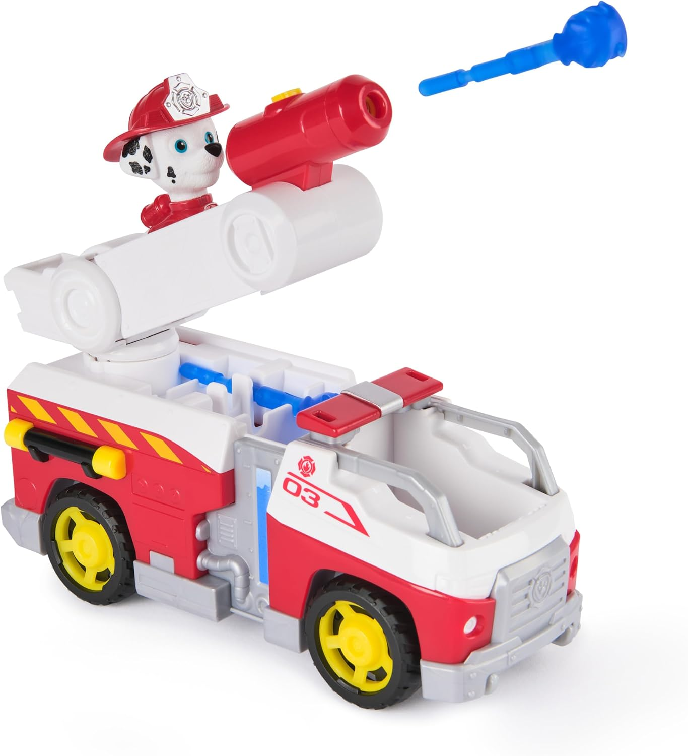 PAW Patrol Fire Rescue: Marshall Rescue Fire Engine with Action Figure & Projectile Launcher & Toy Truck, Kids Toys for Boys & Girls Ages 3 and Up image number 5