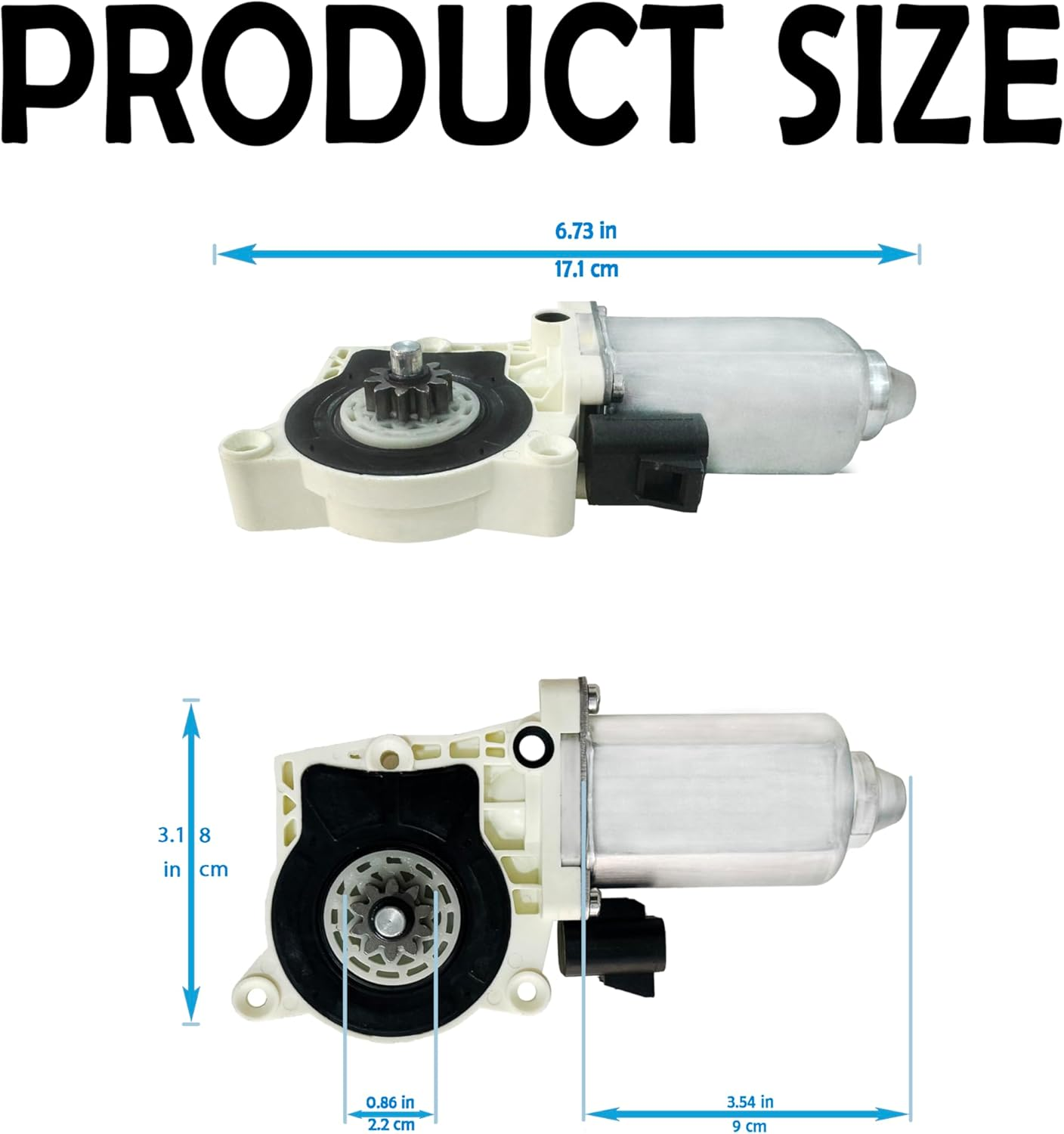 Power Step Running Board Motor Kit 80-03129-90, Replacement for AMP Research Step Running Board Motor, Electric Side Step Motor Fit for Hummer, Dodge, Ford Super Duty, F150, GM #Replace A10049-113 image number 2