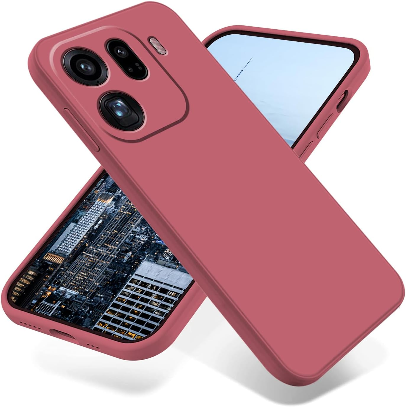 Wousunly for Oppo Find X9 Case Liquid Silicone TPU, Mobile Phone Case for Oppo Find X9 Thin Scratch-Resistant Soft Shockproof (Black)