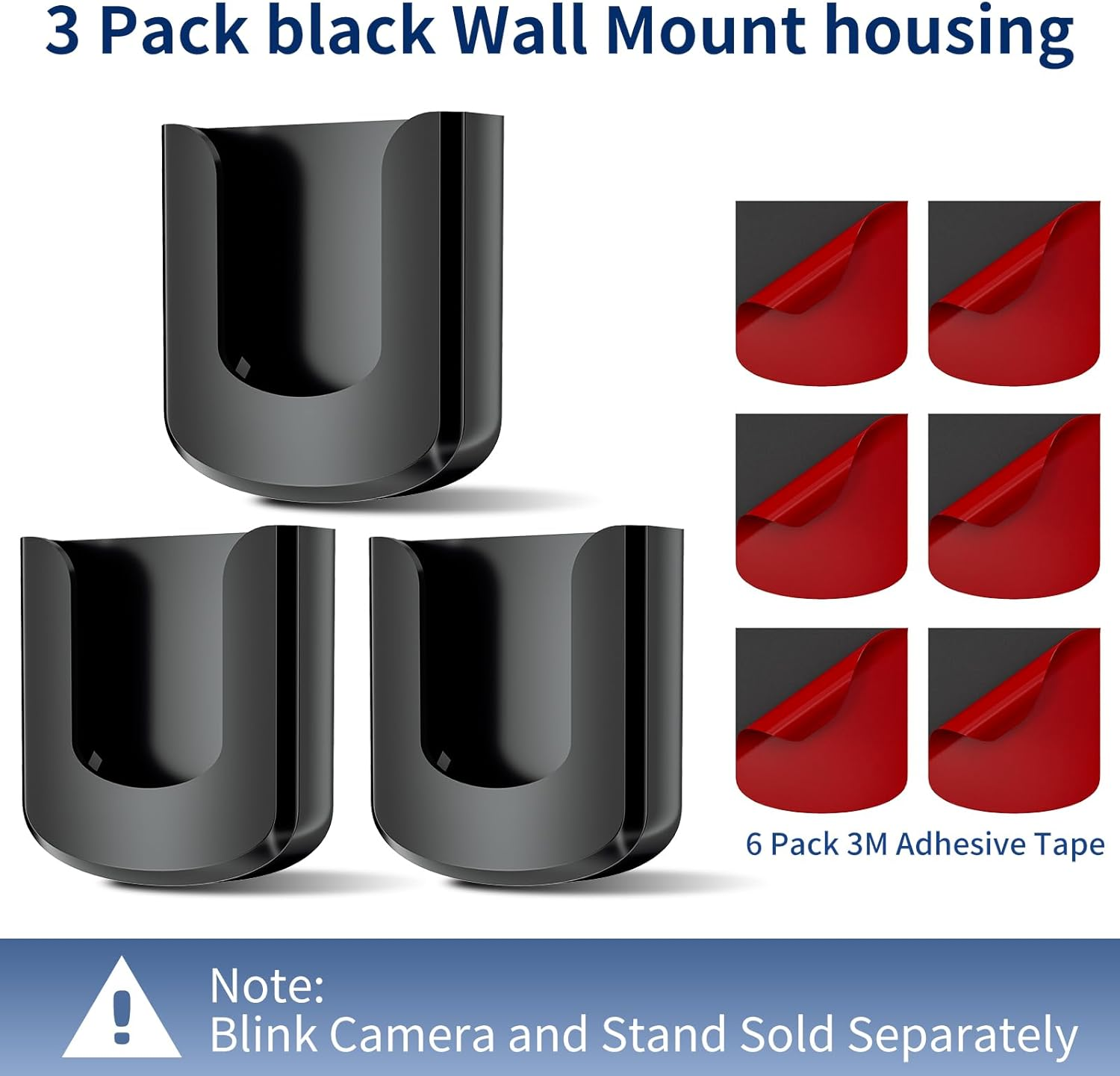 Blink Outdoor Camera Mount, No Drilling Mount Bracket Compatible with Blink Outdoor 4/ Blink Mini 2/ Blink Mini Camera, Adhesive No Screws Mount for Blink Cameras,3Pack (Blink Camera Is Not Included) image number 2